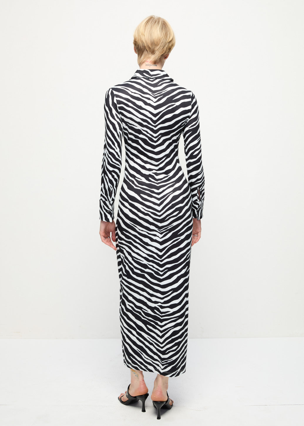 ZEBRA PRINT SHIRT DRESS