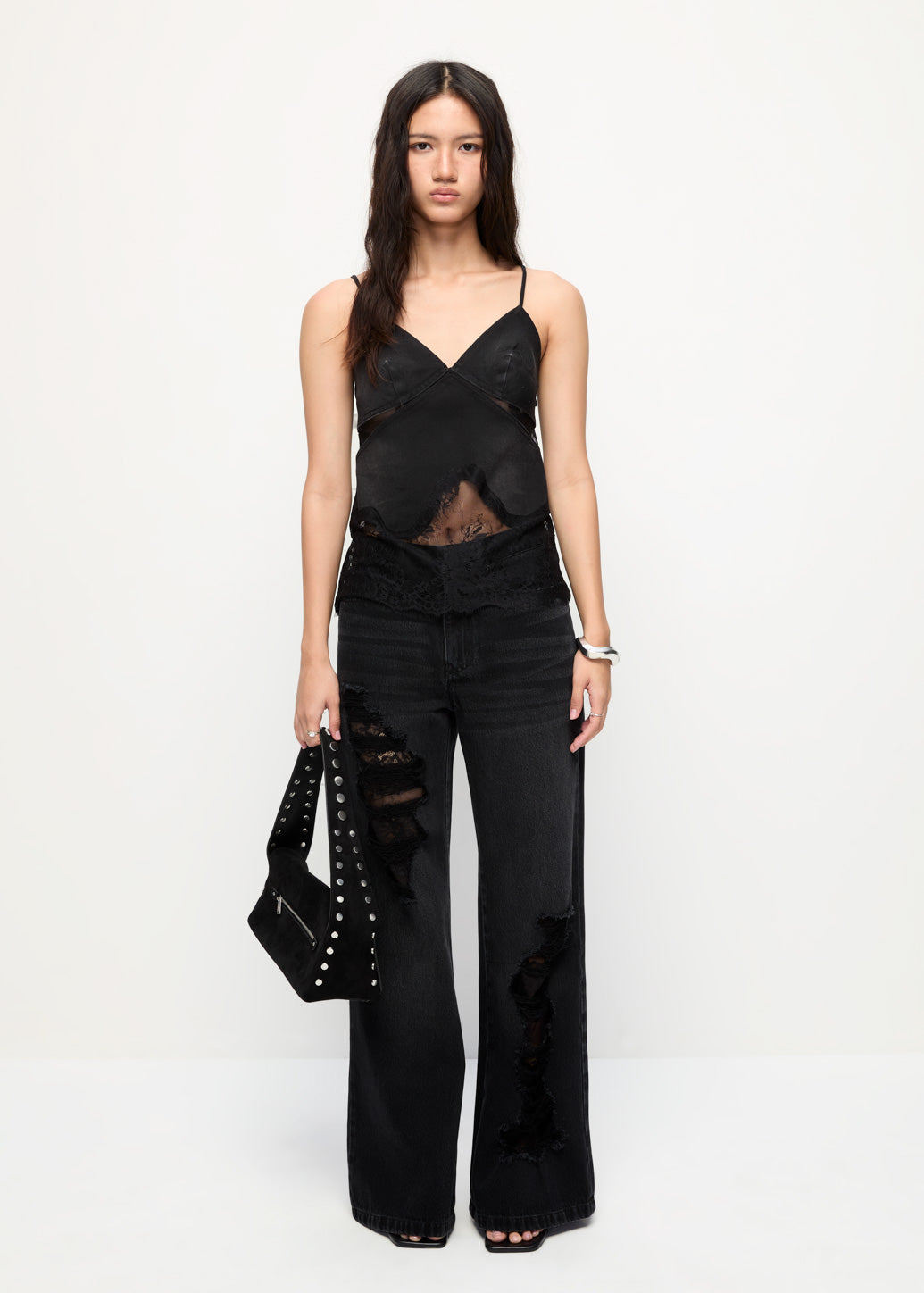 LACE TRIM STRAPPY CAMISOLE