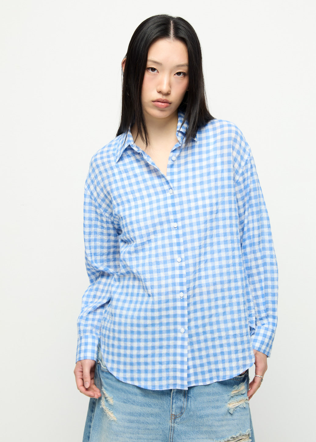 OVERSIZED GINGHAM SHIRT