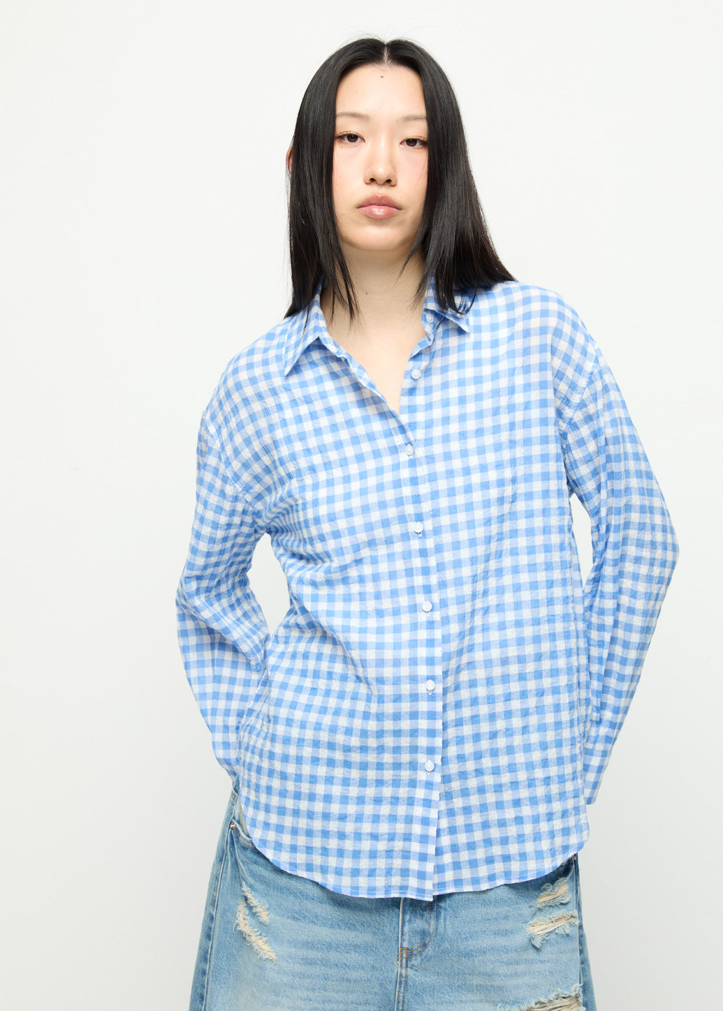 OVERSIZED GINGHAM SHIRT