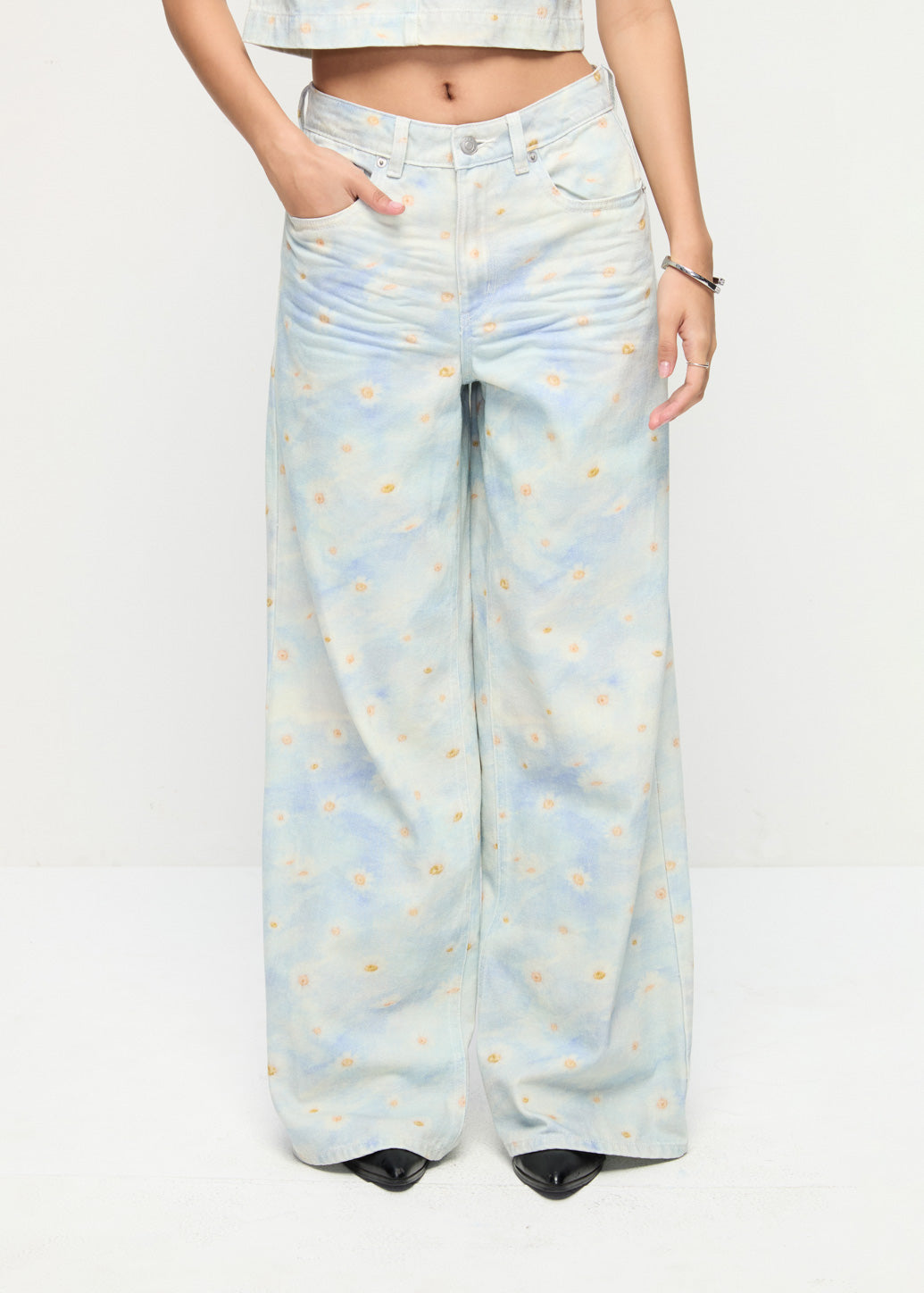 DAISY PRINTED JEANS