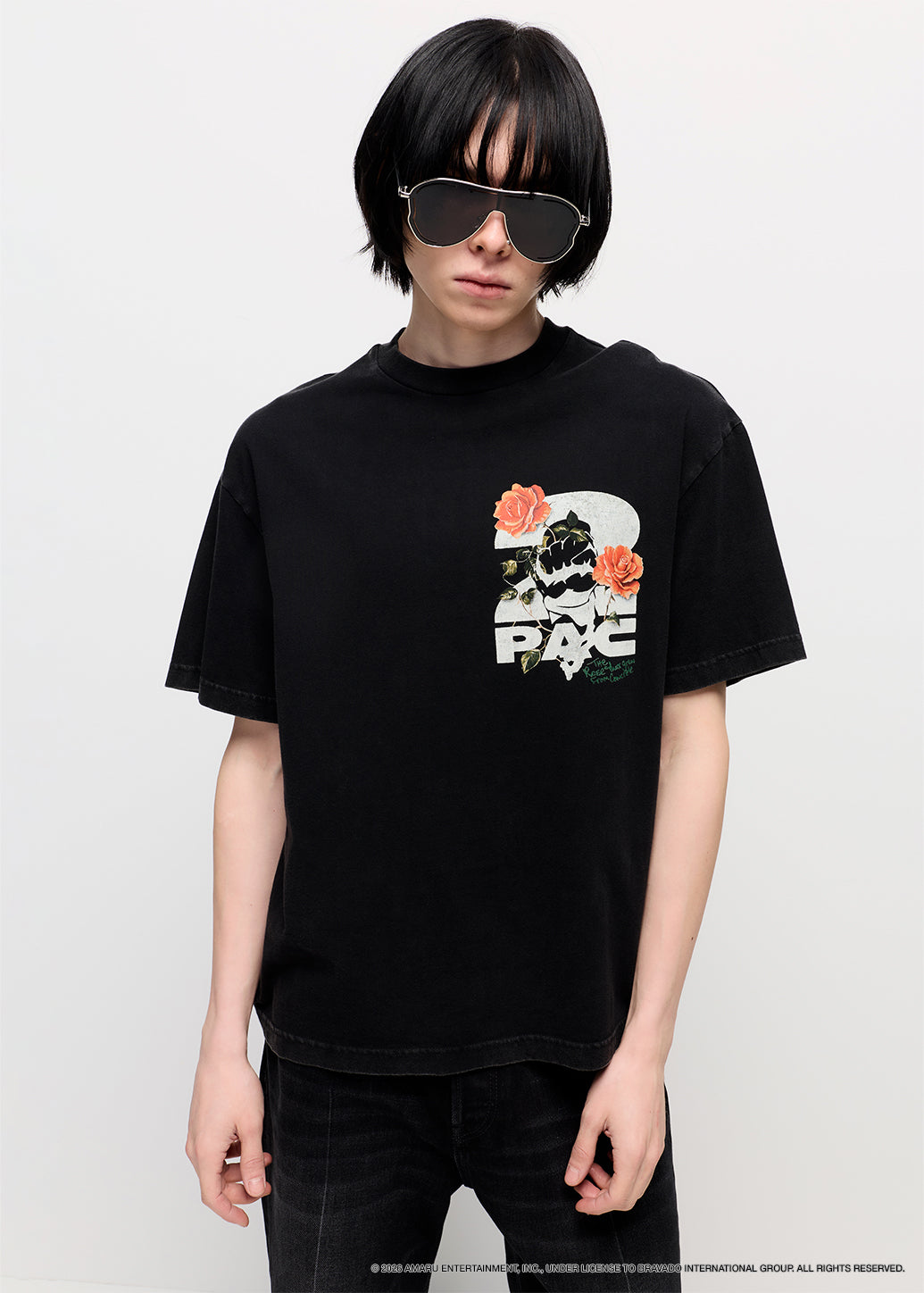 TUPAC SHAKUR OVERSIZED GRAPHIC TEE