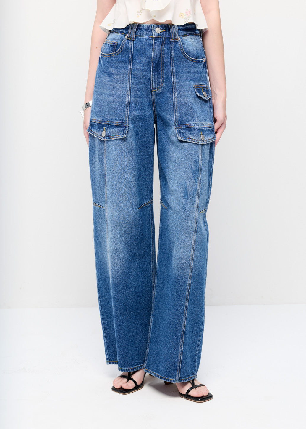 VINTAGE SEAM BARREL JEANS