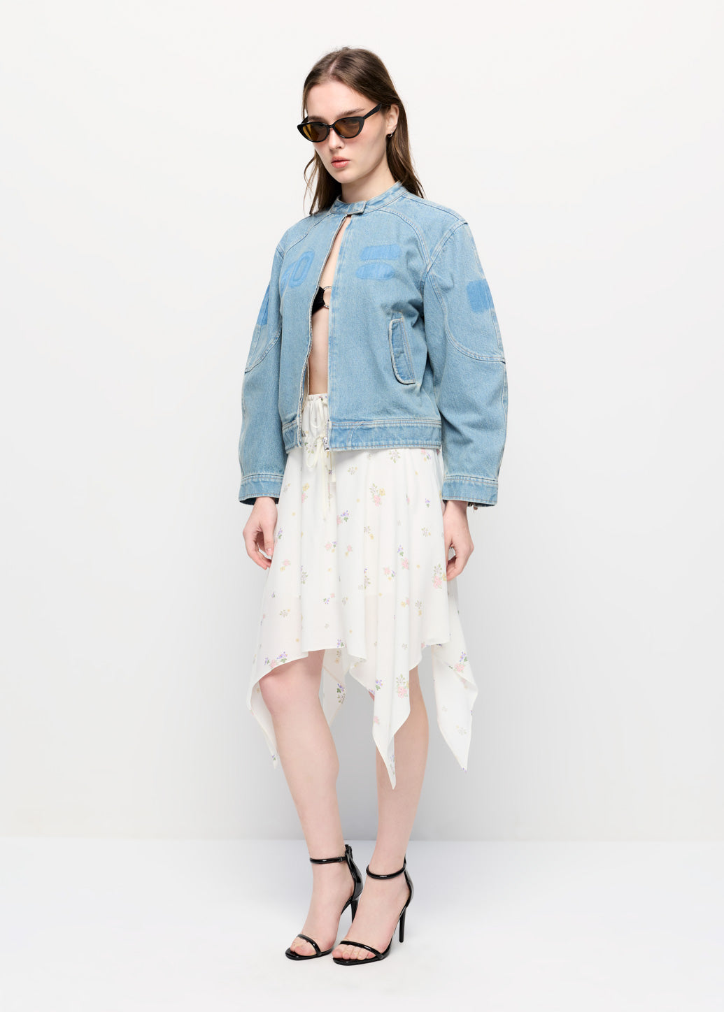 TIE-WAIST LACE SKIRT