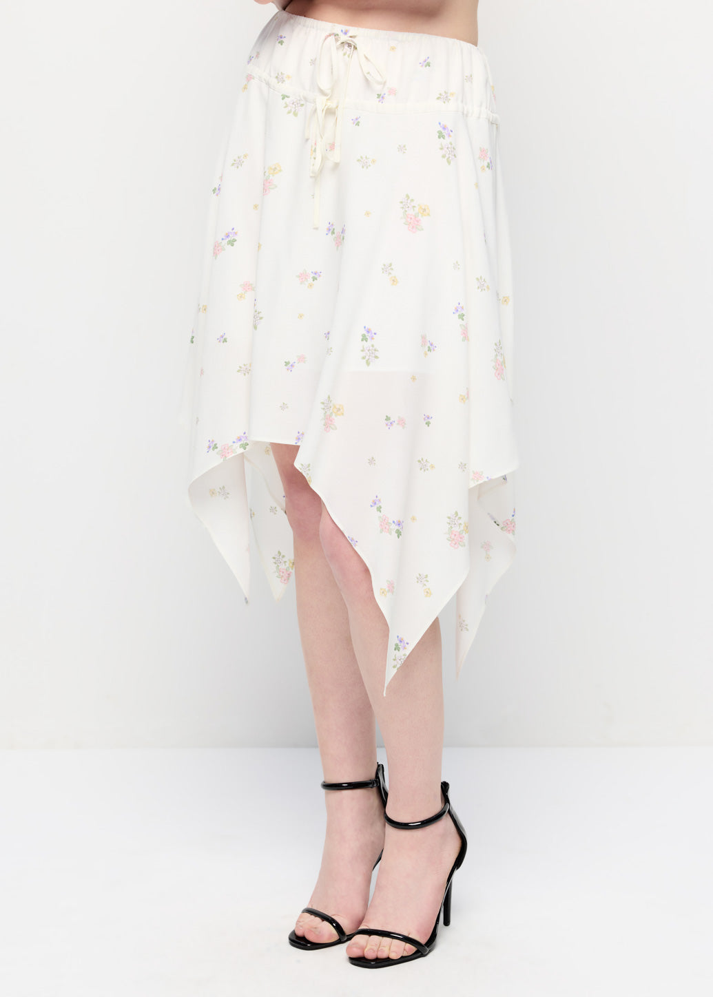 TIE-WAIST LACE SKIRT