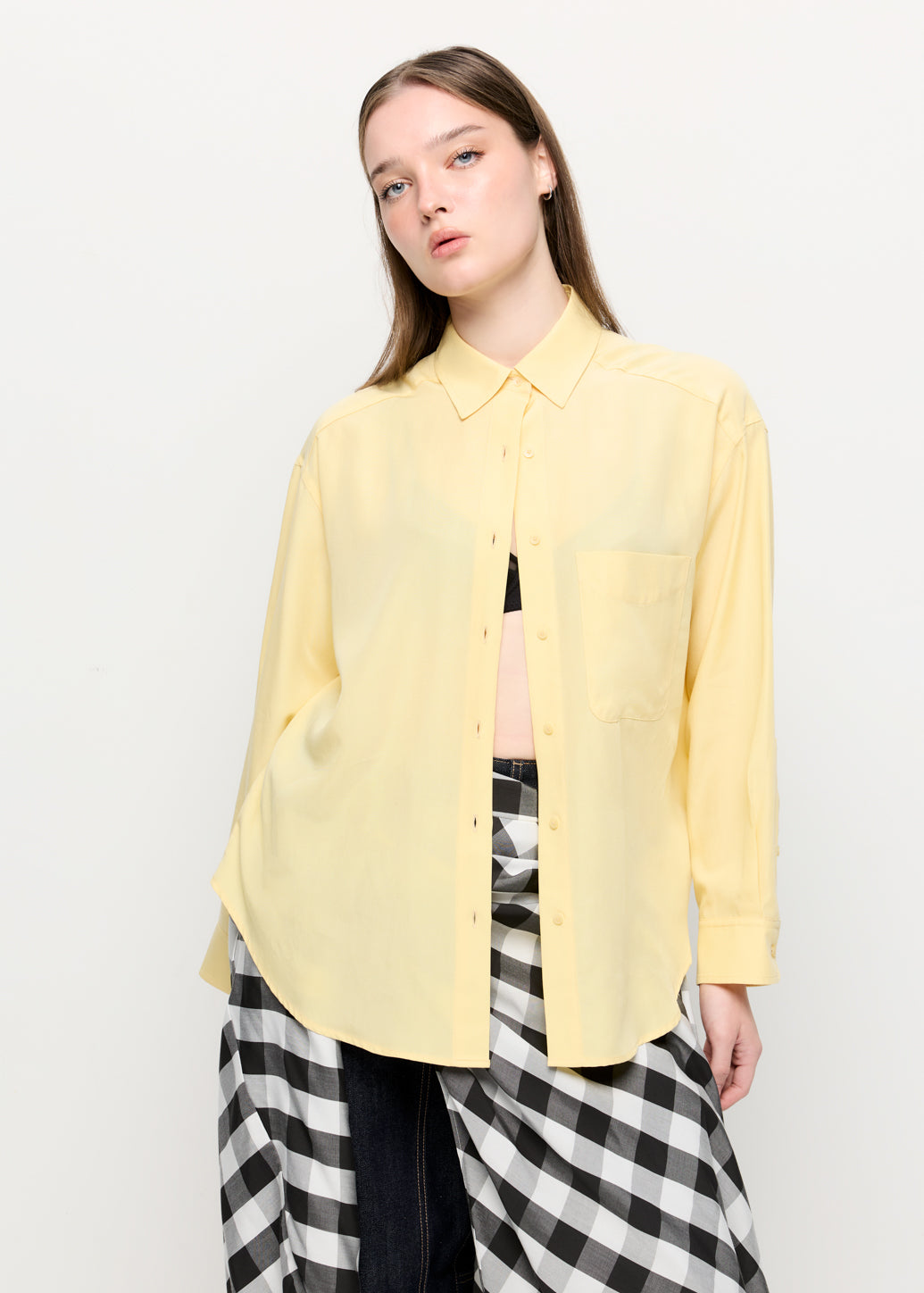 YELLOW LINEN SHIRT