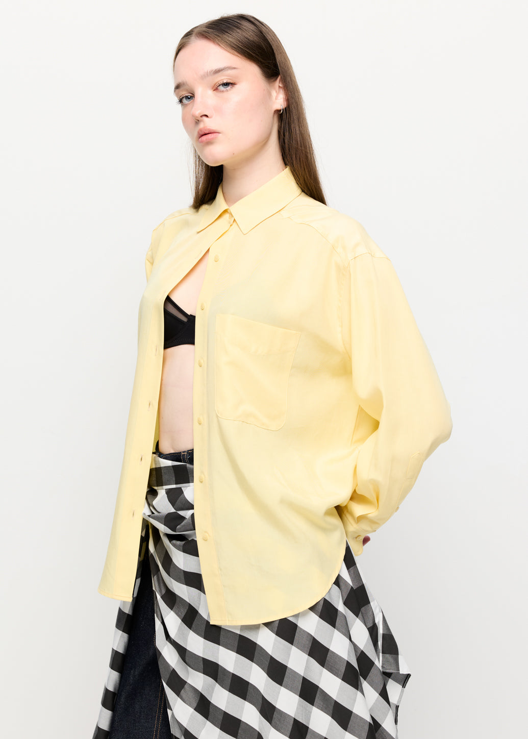 YELLOW LINEN SHIRT