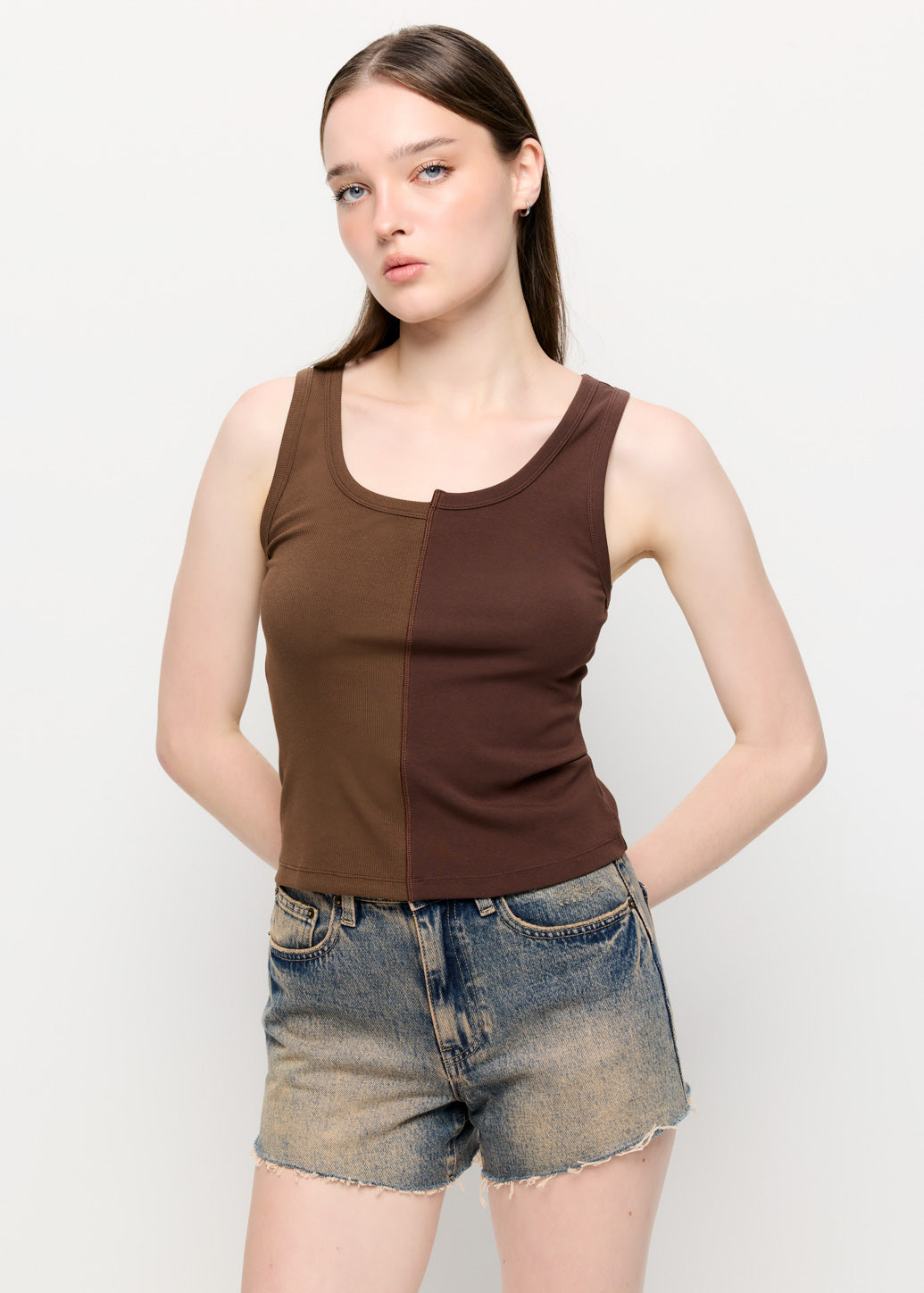 COLOR BLOCK TANK TOP