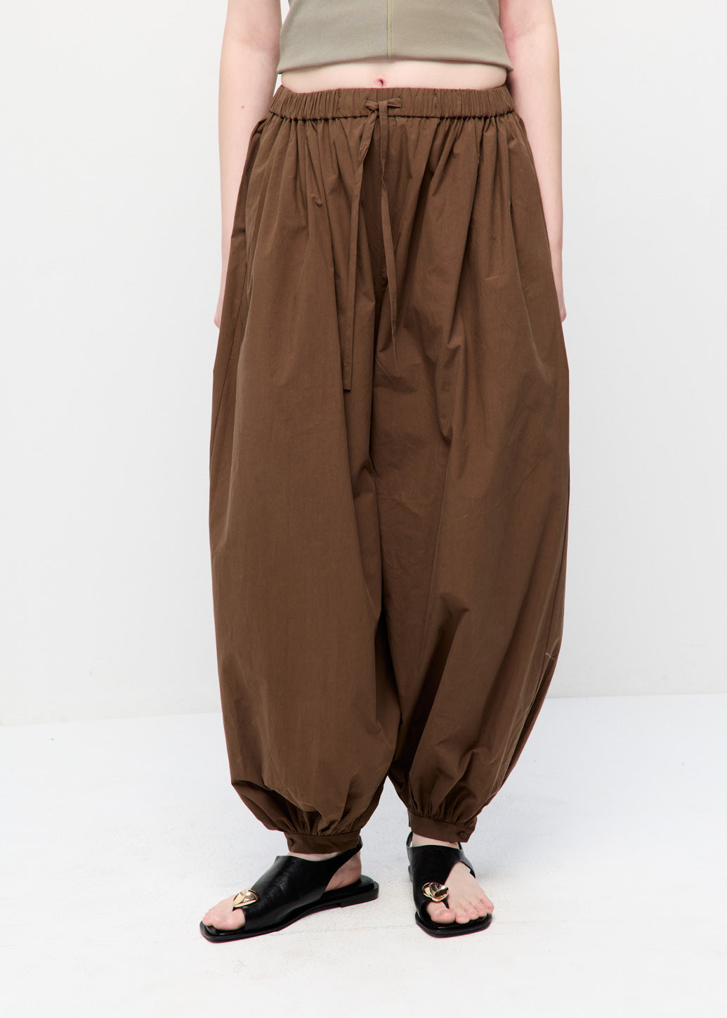 PLEATED HAREM PANTS