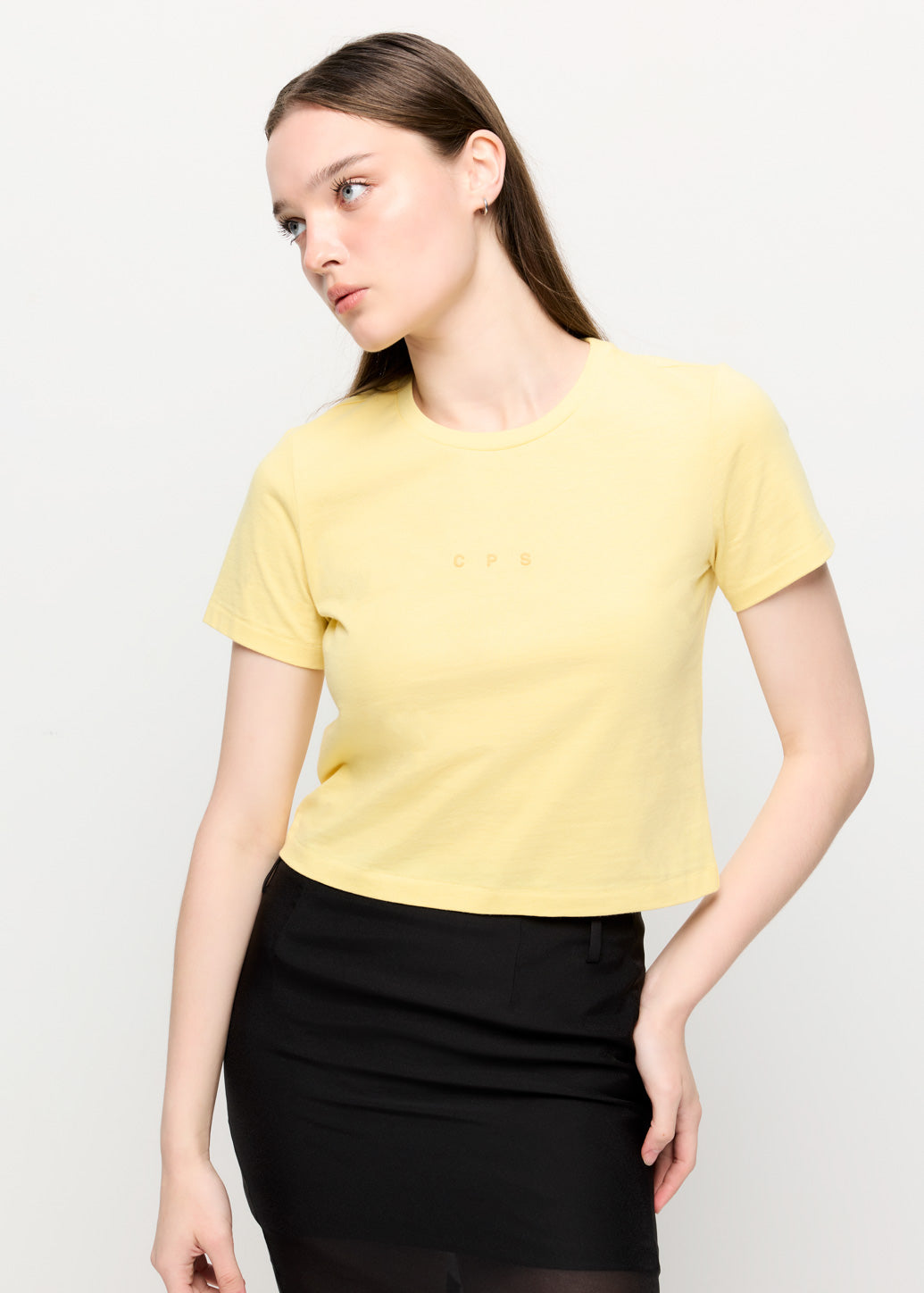 LOGO PRINTED CROP TEE