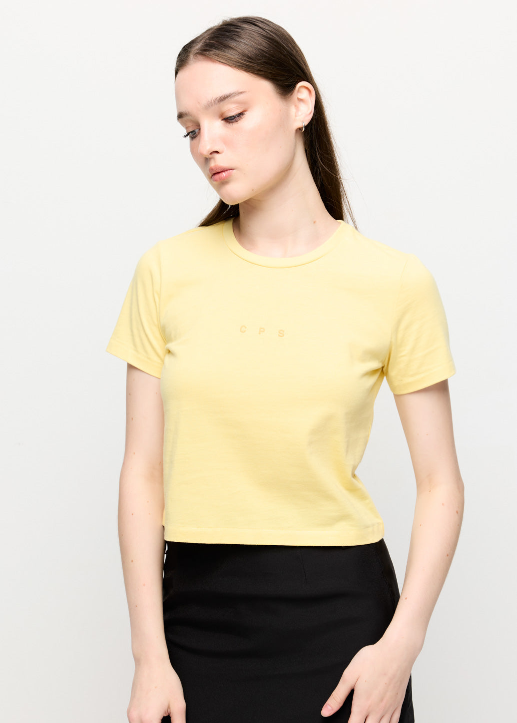 LOGO PRINTED CROP TEE