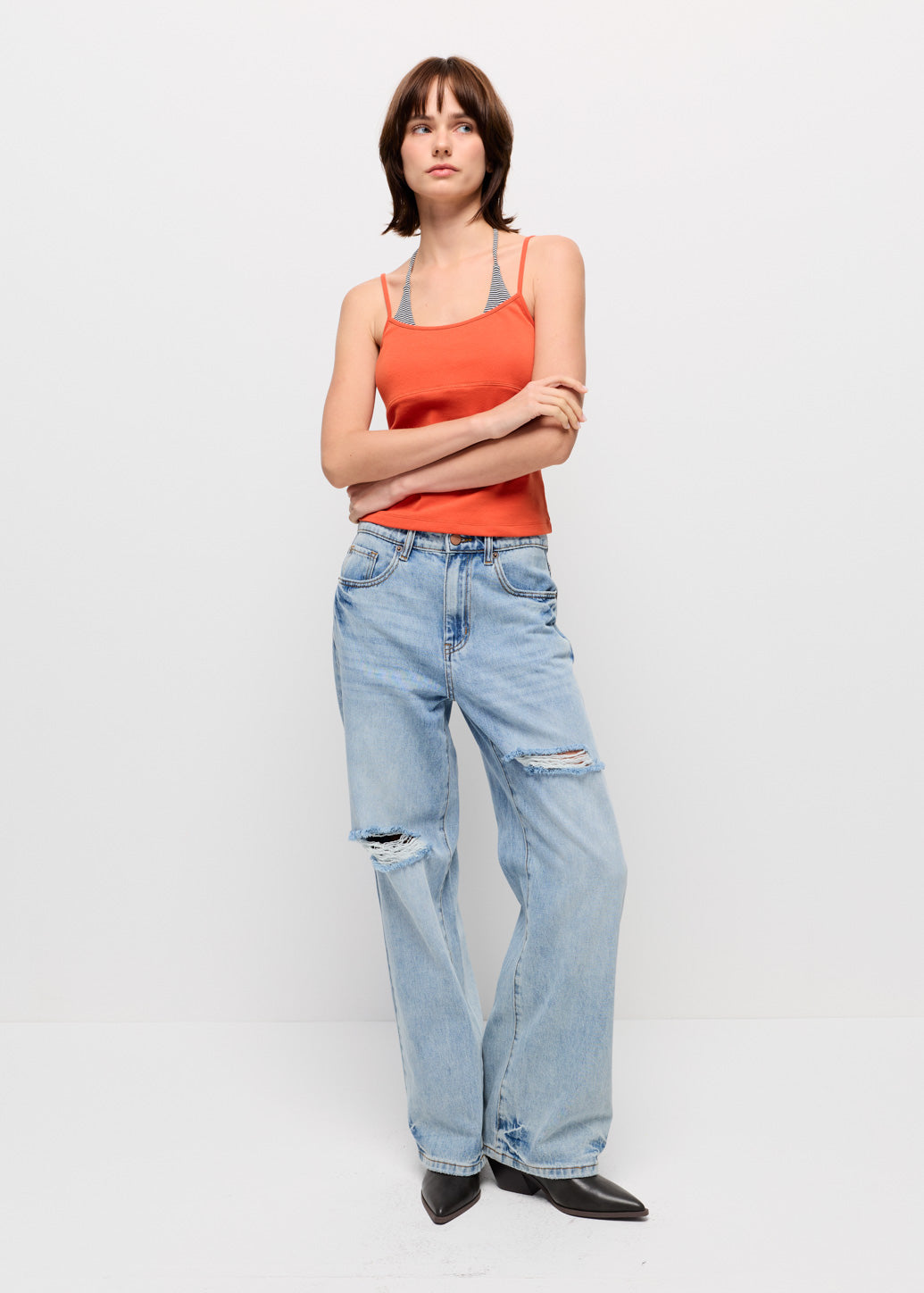 DOUBLE LAYERED CAMISOLE TOP