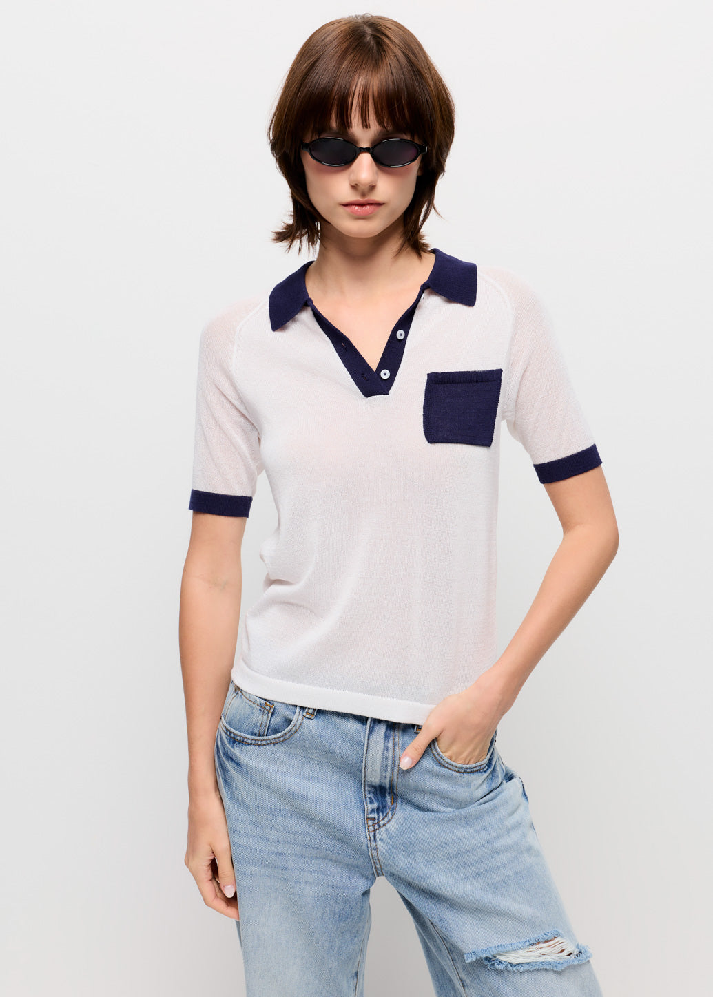 RAGLAN SLEEVE POLO SHIRT