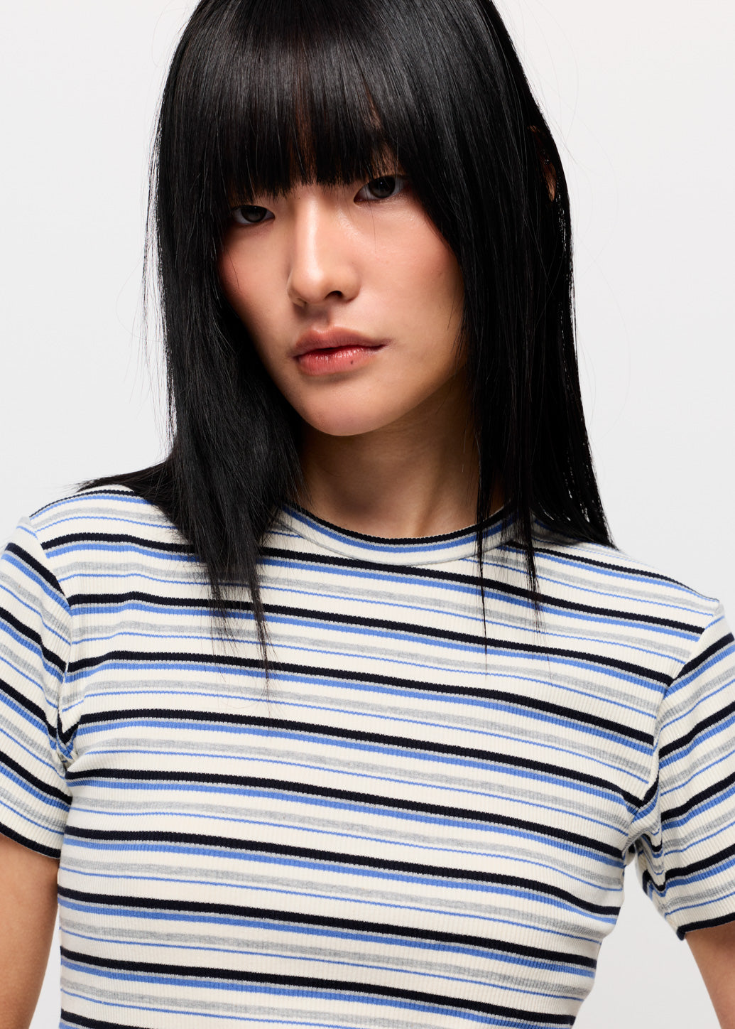 RELAXED-FIT STRIPED TEE
