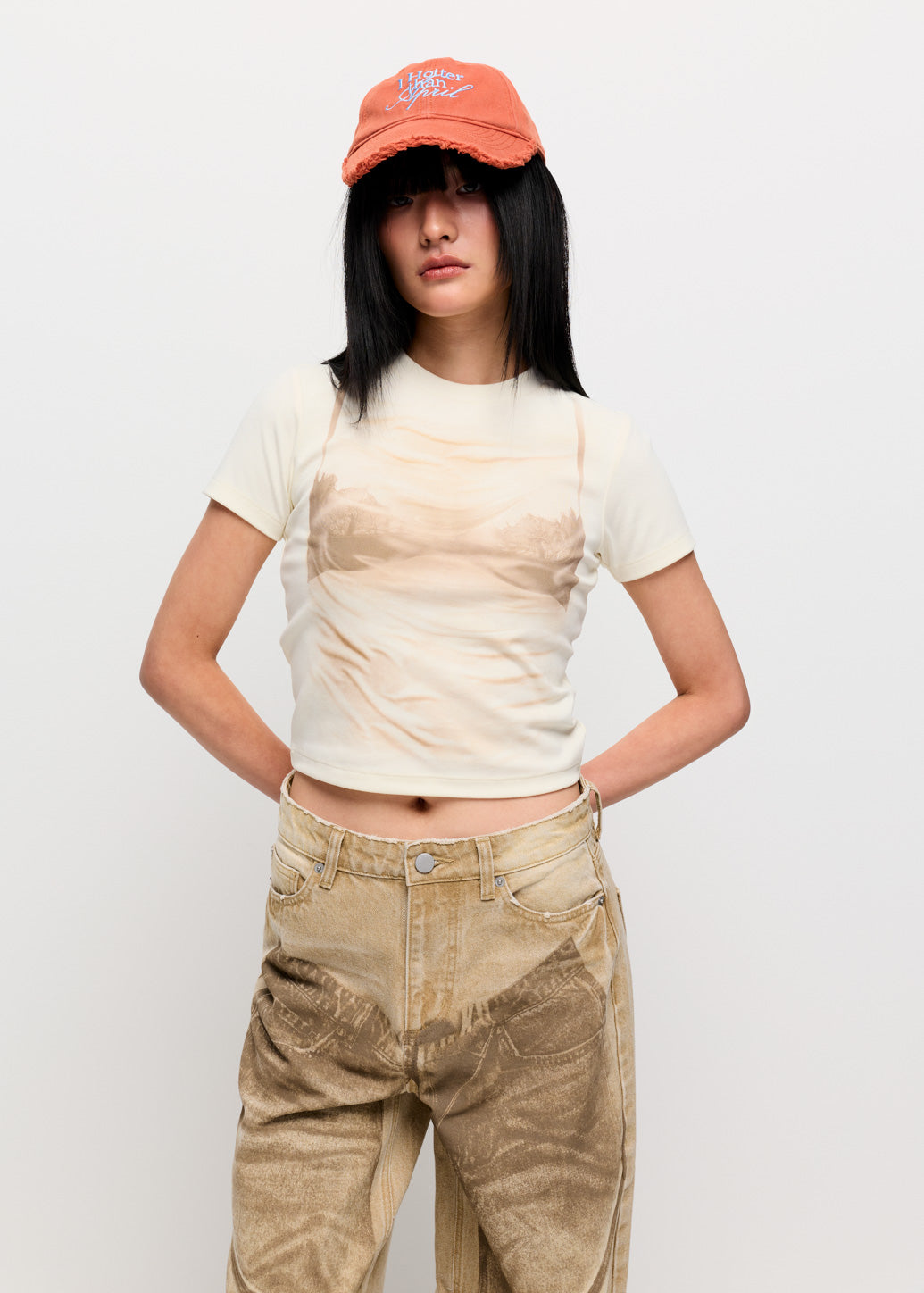 TROMPE L'OEIL WET GRAPHIC TEE