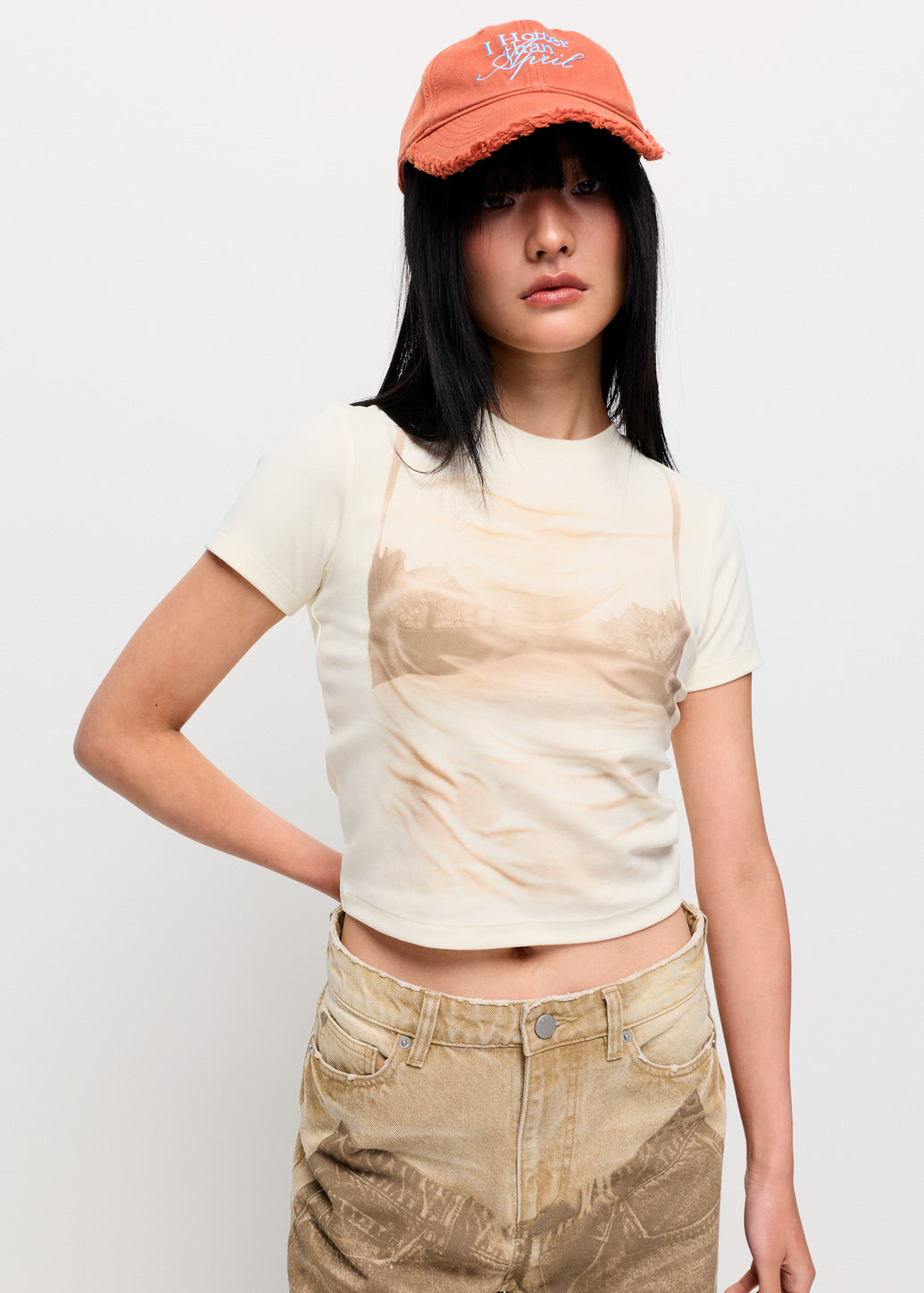 TROMPE L'OEIL WET GRAPHIC TEE