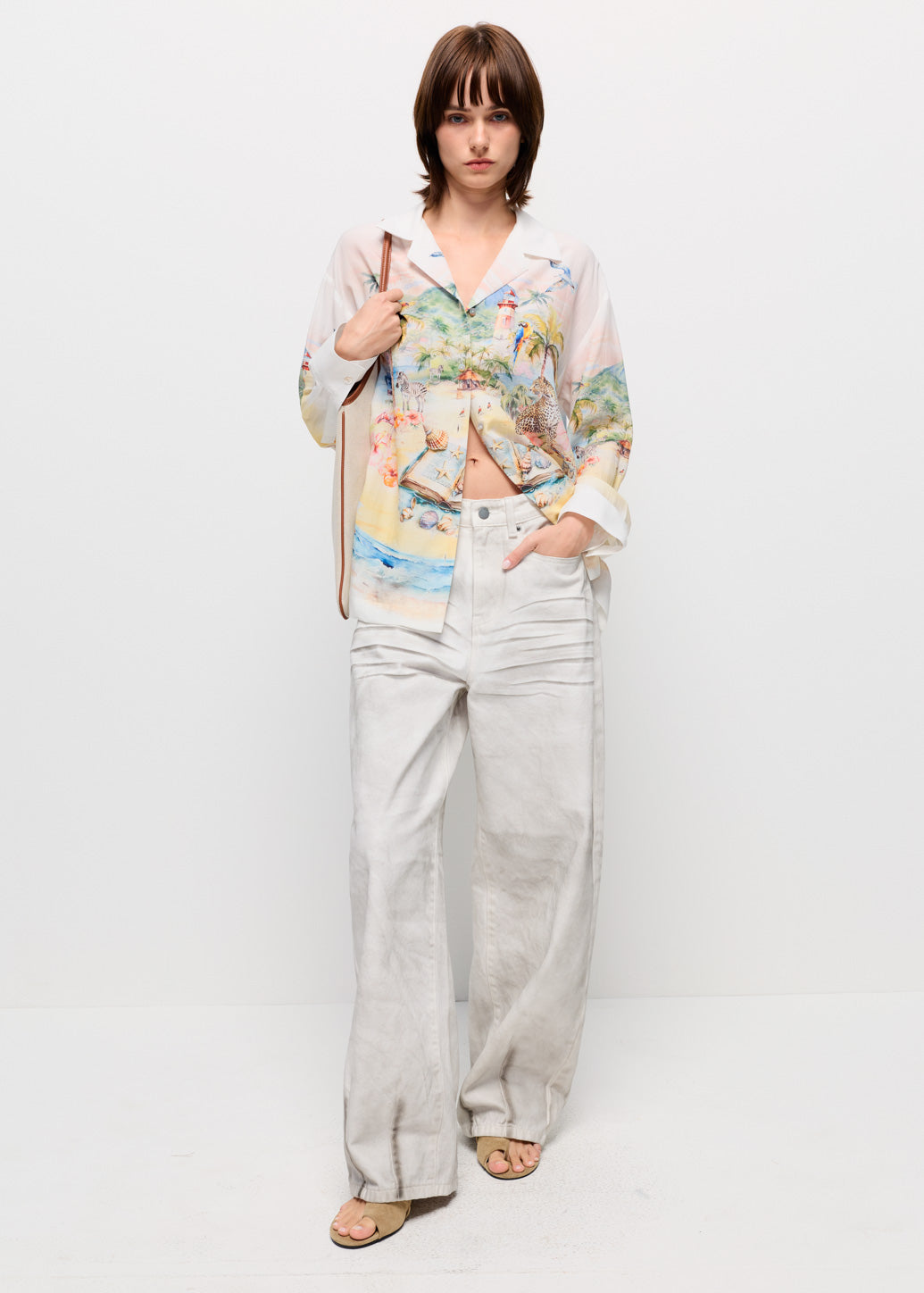 BEACH PRINTED HAWAII SHIRT