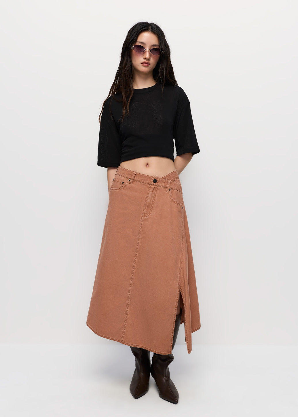 DRAPED WRAP SKIRT