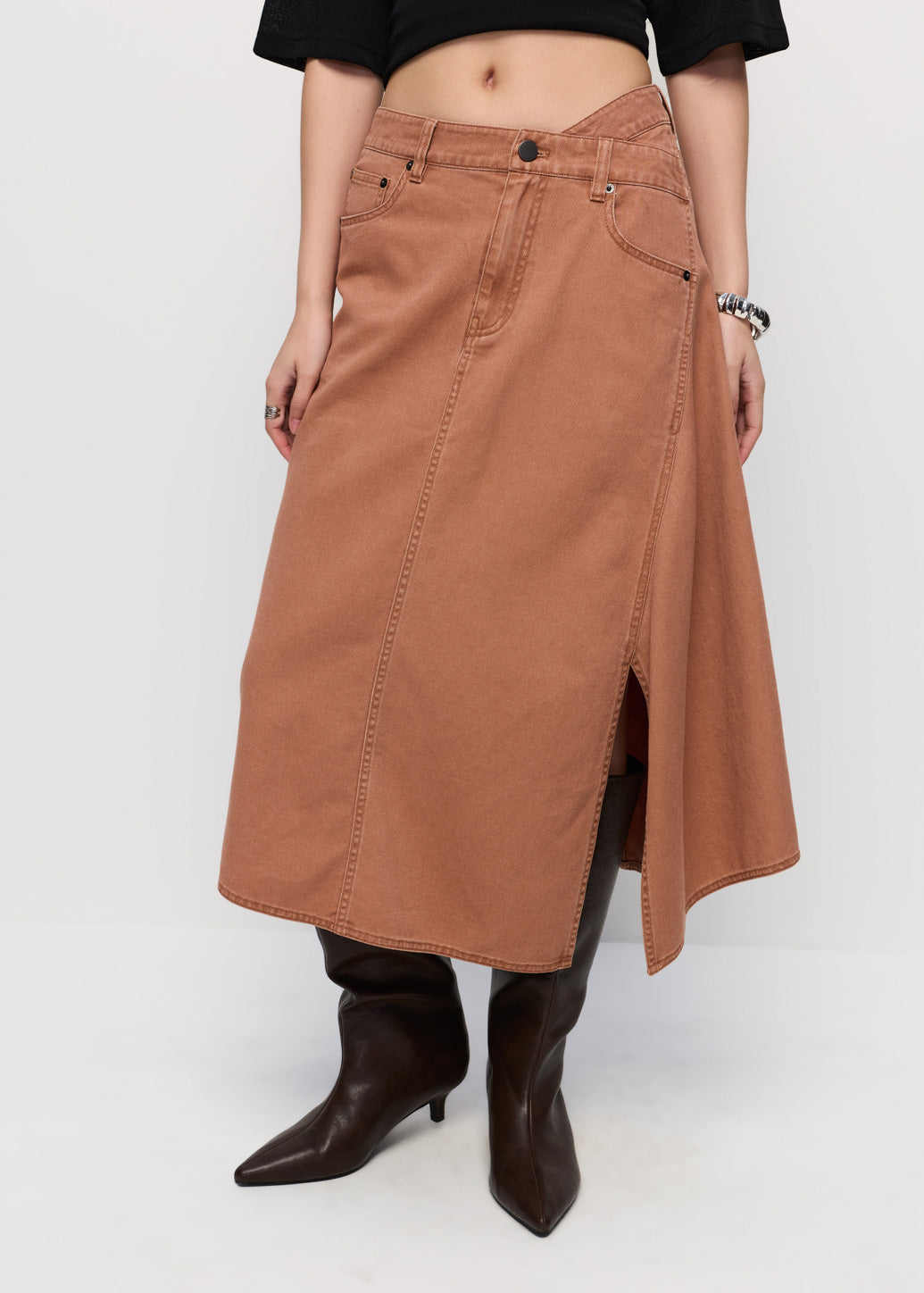 DRAPED WRAP SKIRT