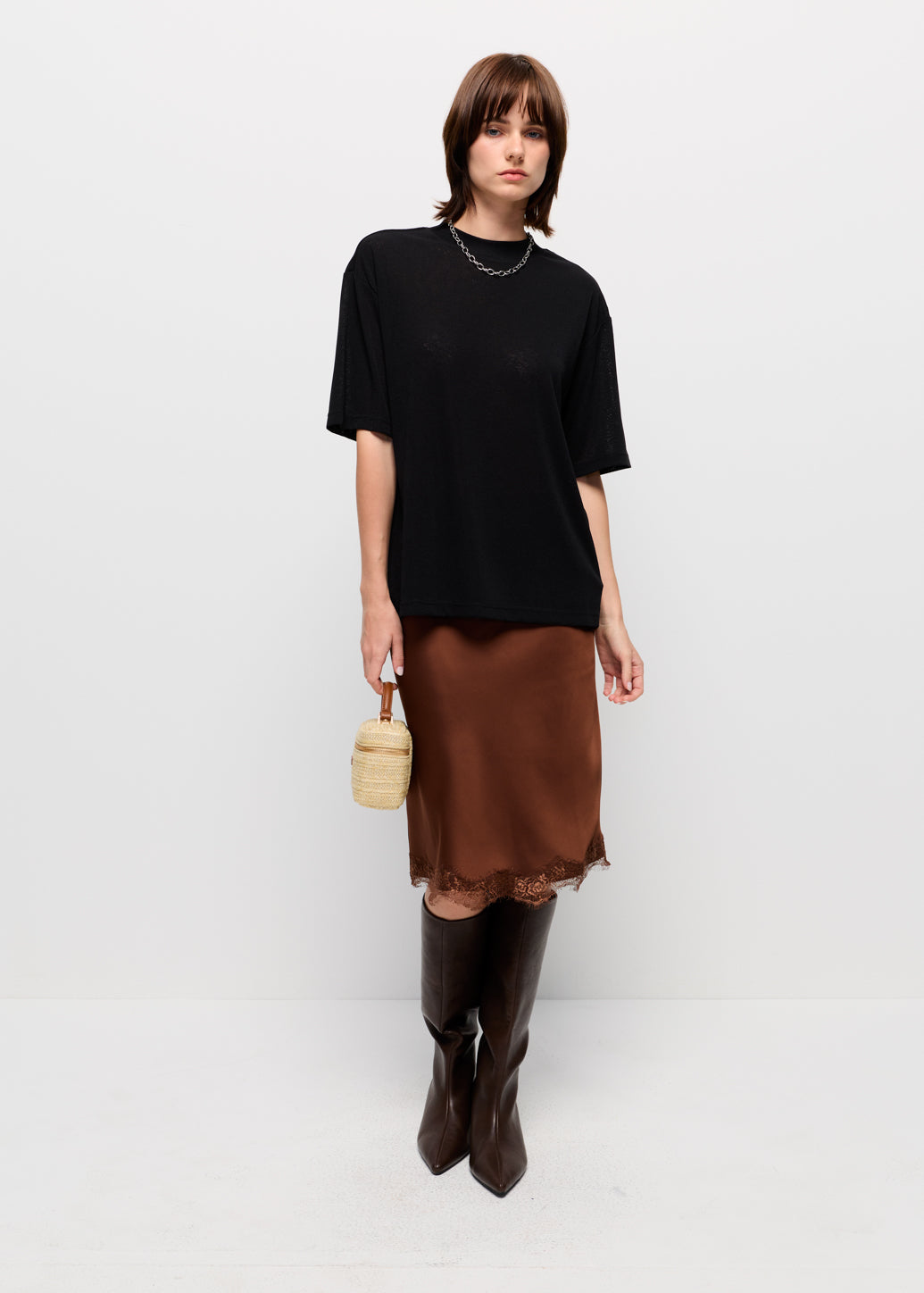 RELAXED FIT SHEER TOP
