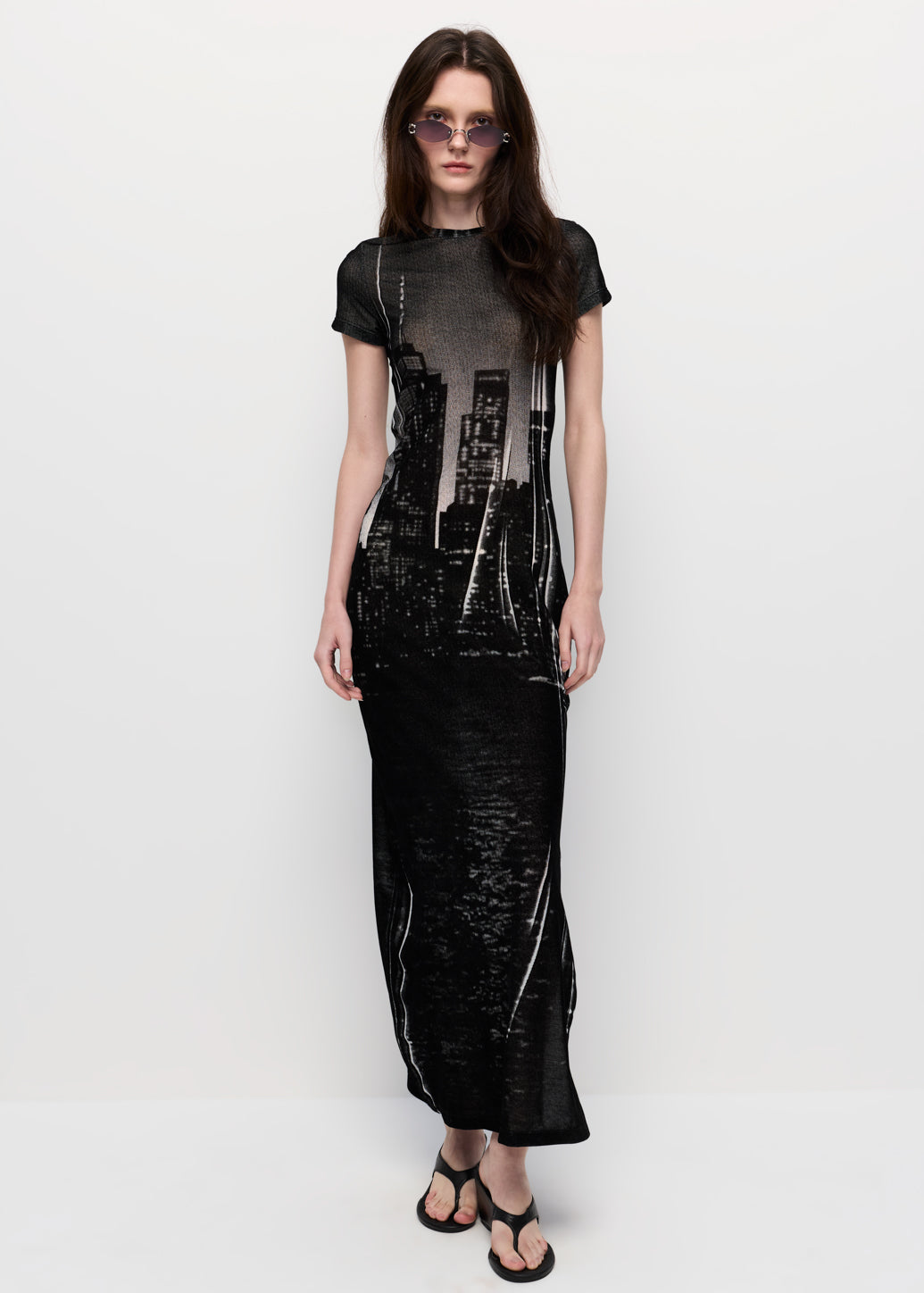 CITY PRINTED MAXI DRESS