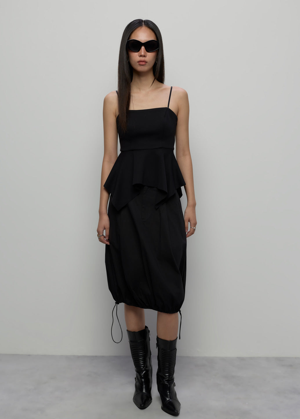 KNEE-LENGTH BUBBLE SKIRT