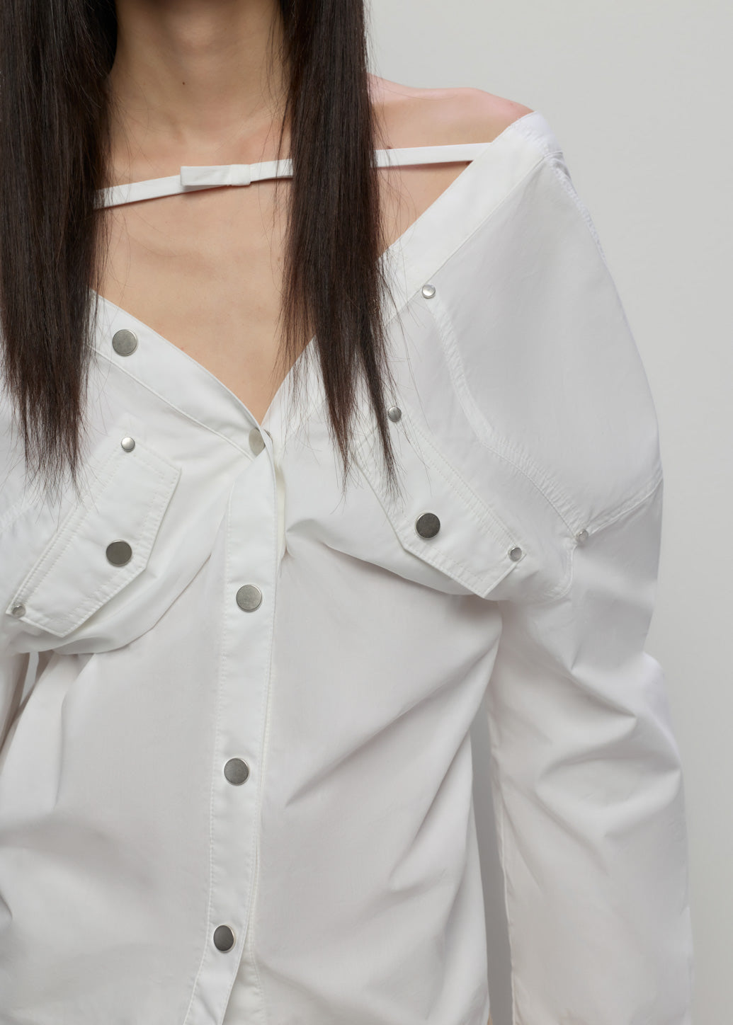 OFF-SHOULDER SHIRT