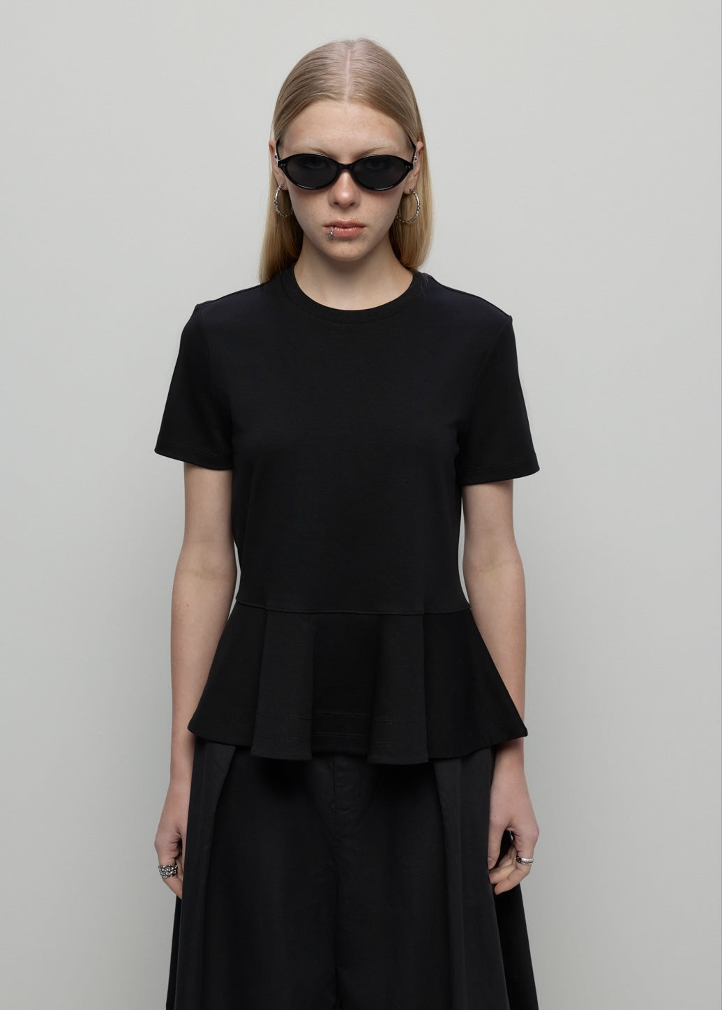 PEPLUM SHORT SLEEVE TEE