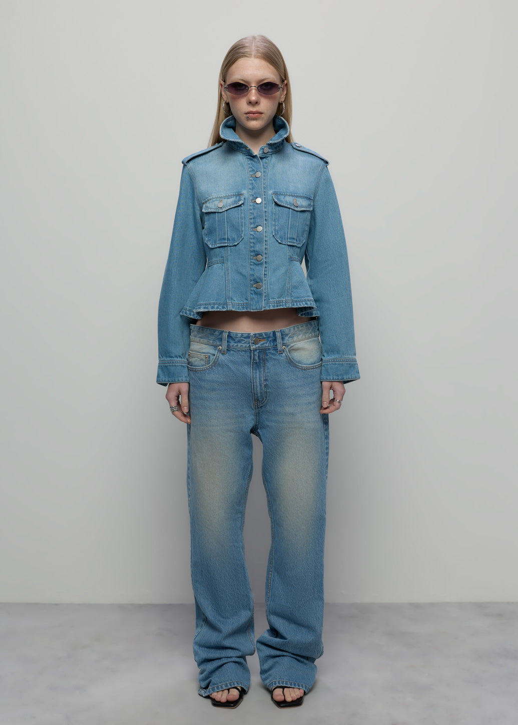 ADJUSTABLE HEM STRAIGHT PANTS