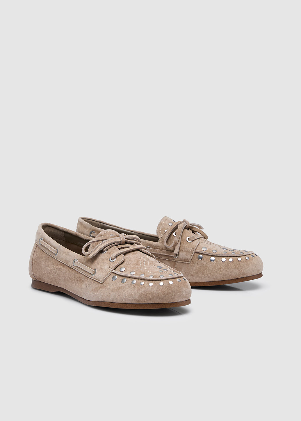 STUDDED SUEDE LOAFER