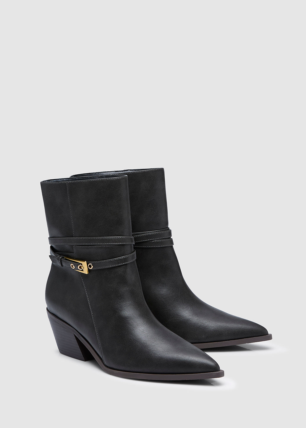 LEATHER ANKLE BOOTS
