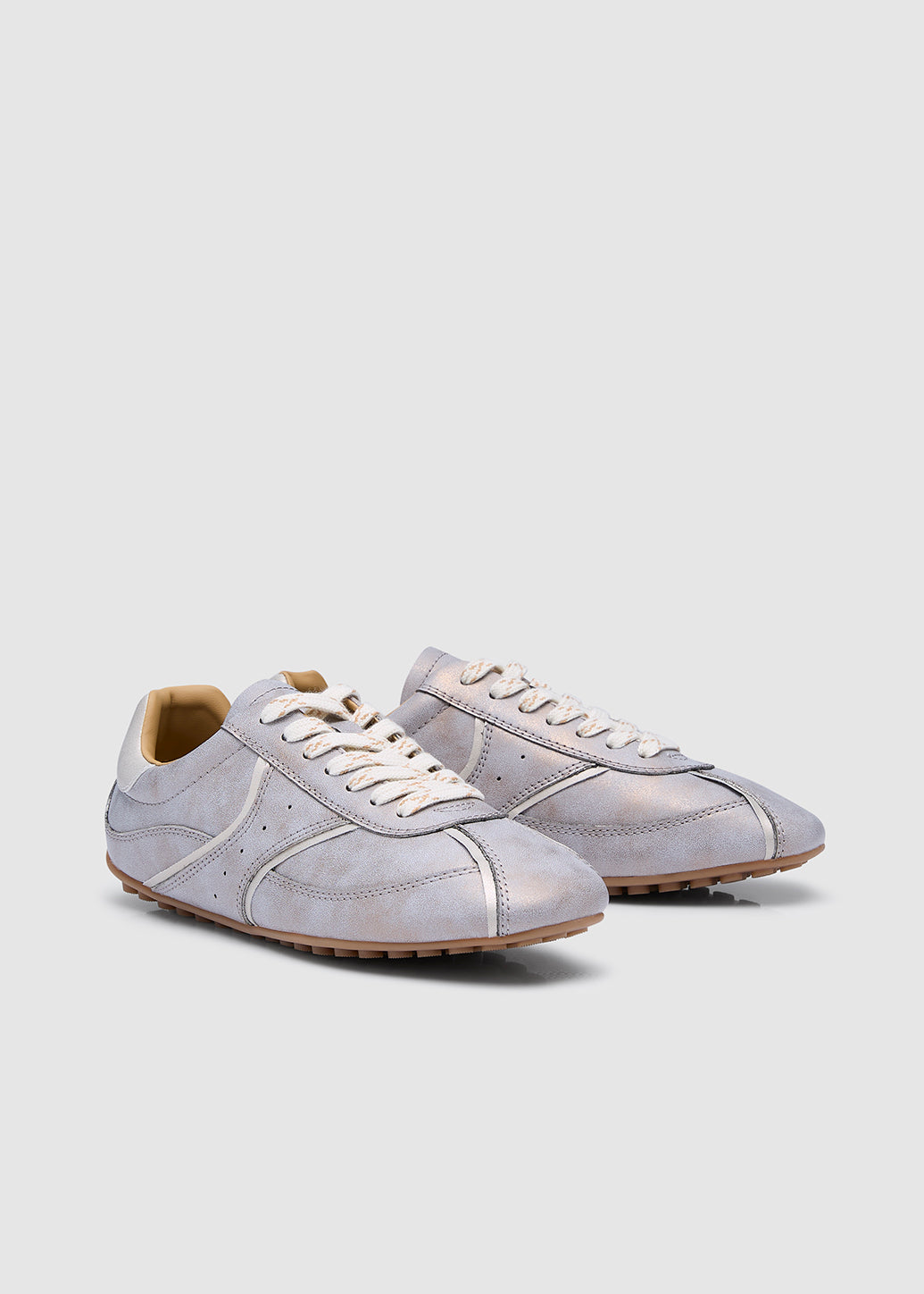 METALLIC LOW-PROFILE SNEAKERS