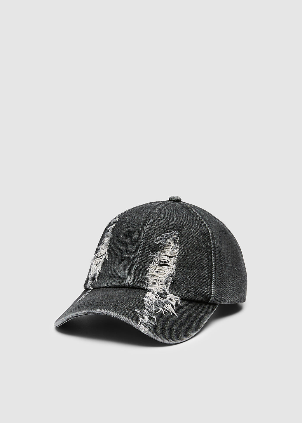 DESTROYED DENIM CAP
