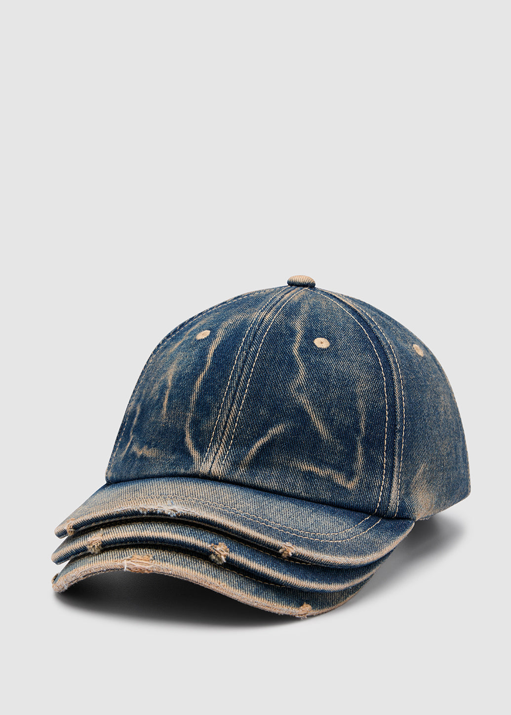 TRIPLE LAYERS DENIM WASH CAP