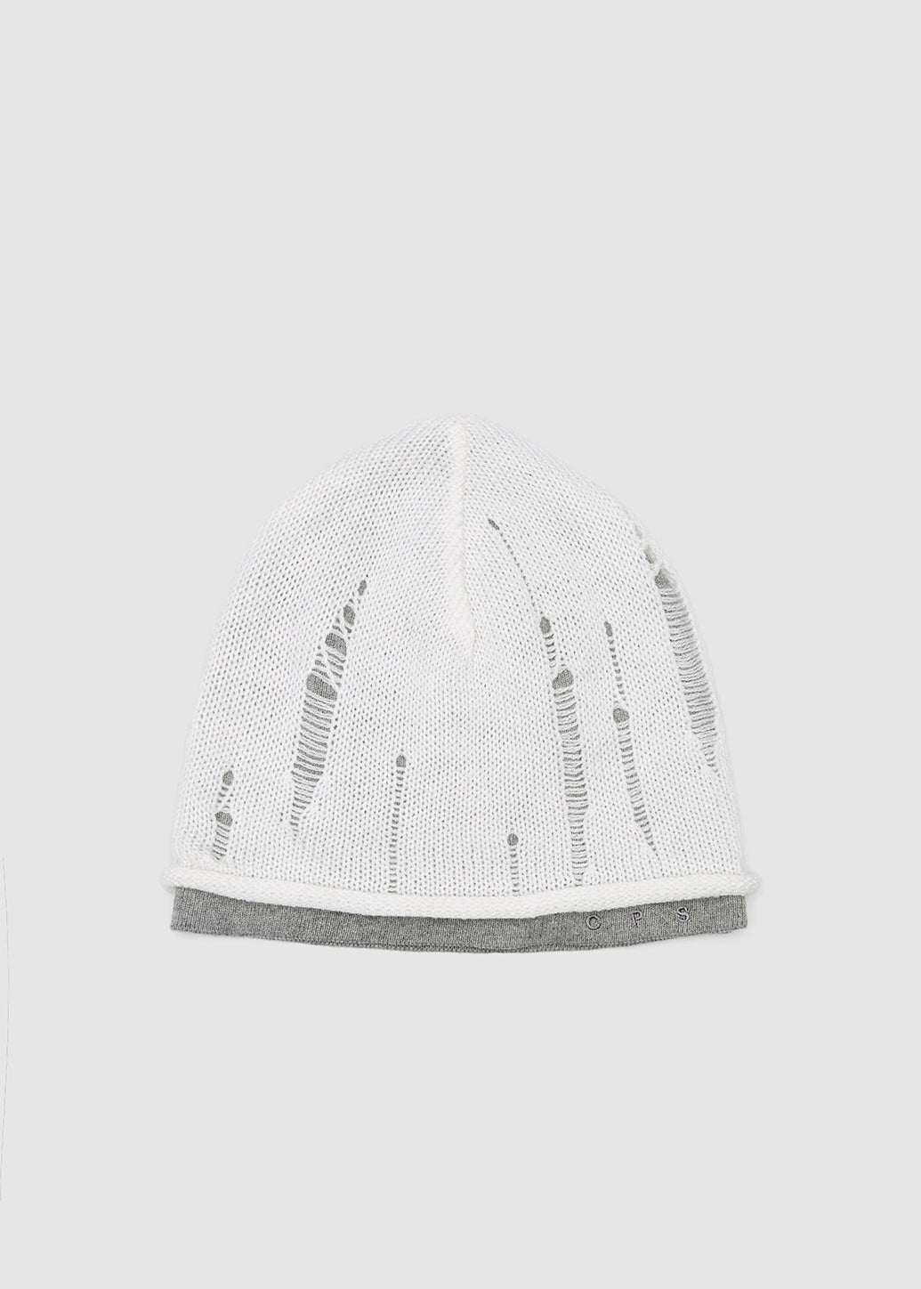 DISTRESSED KNIT BEANIE
