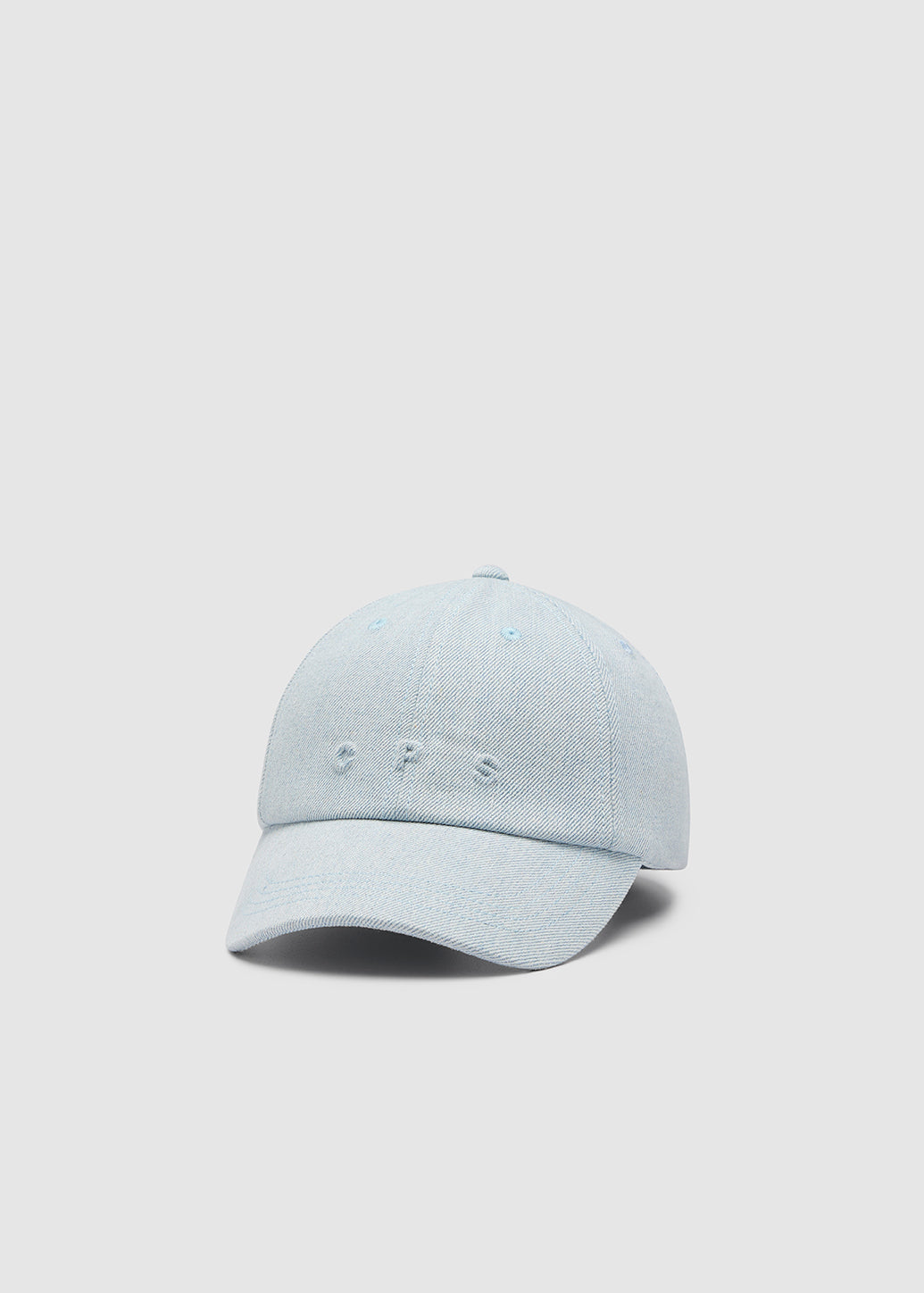 EMBOSSED DENIM CAP