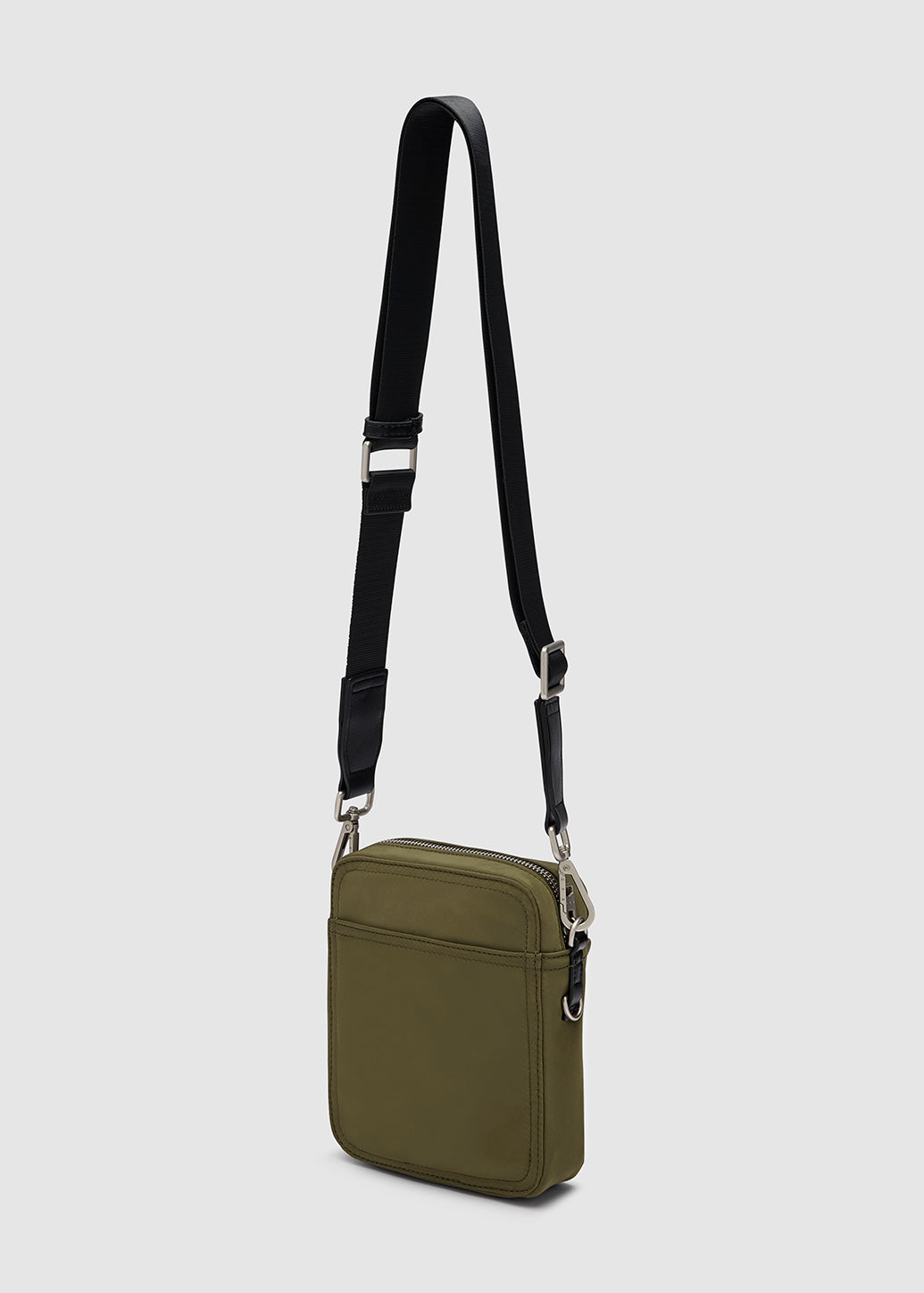 METALLIC LOGO-BAR CROSSBODY BAG