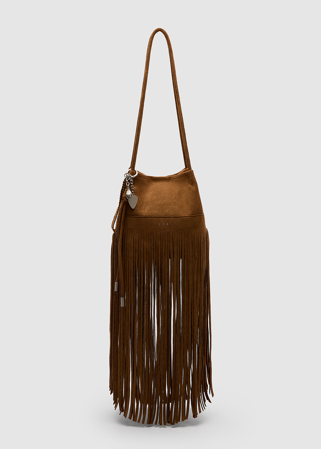 FRINGE-TRIMMED SHOULDER BAG