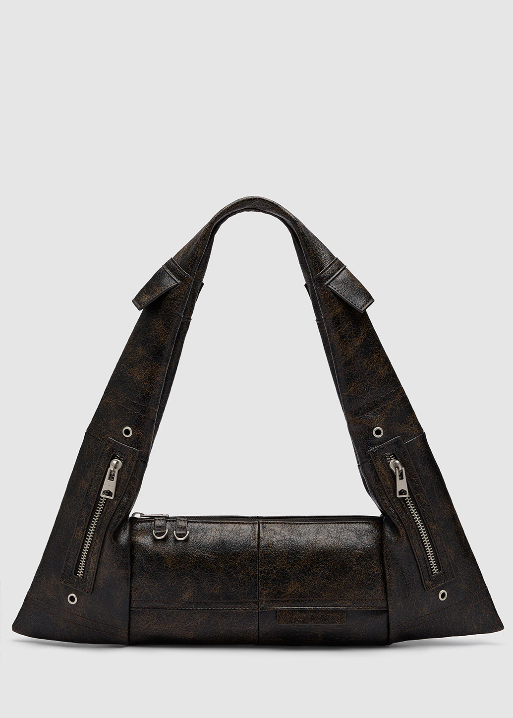RING-DETAIL BAGUETTE BAG