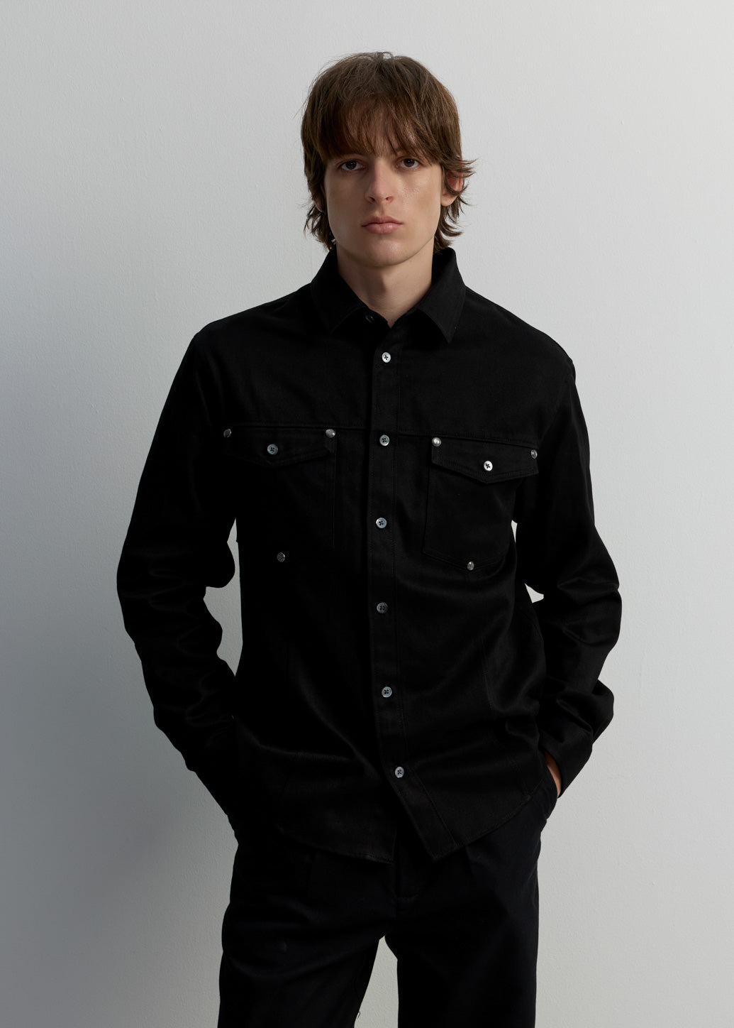 RELAXED-FIT COTTON TWILL SHIRT