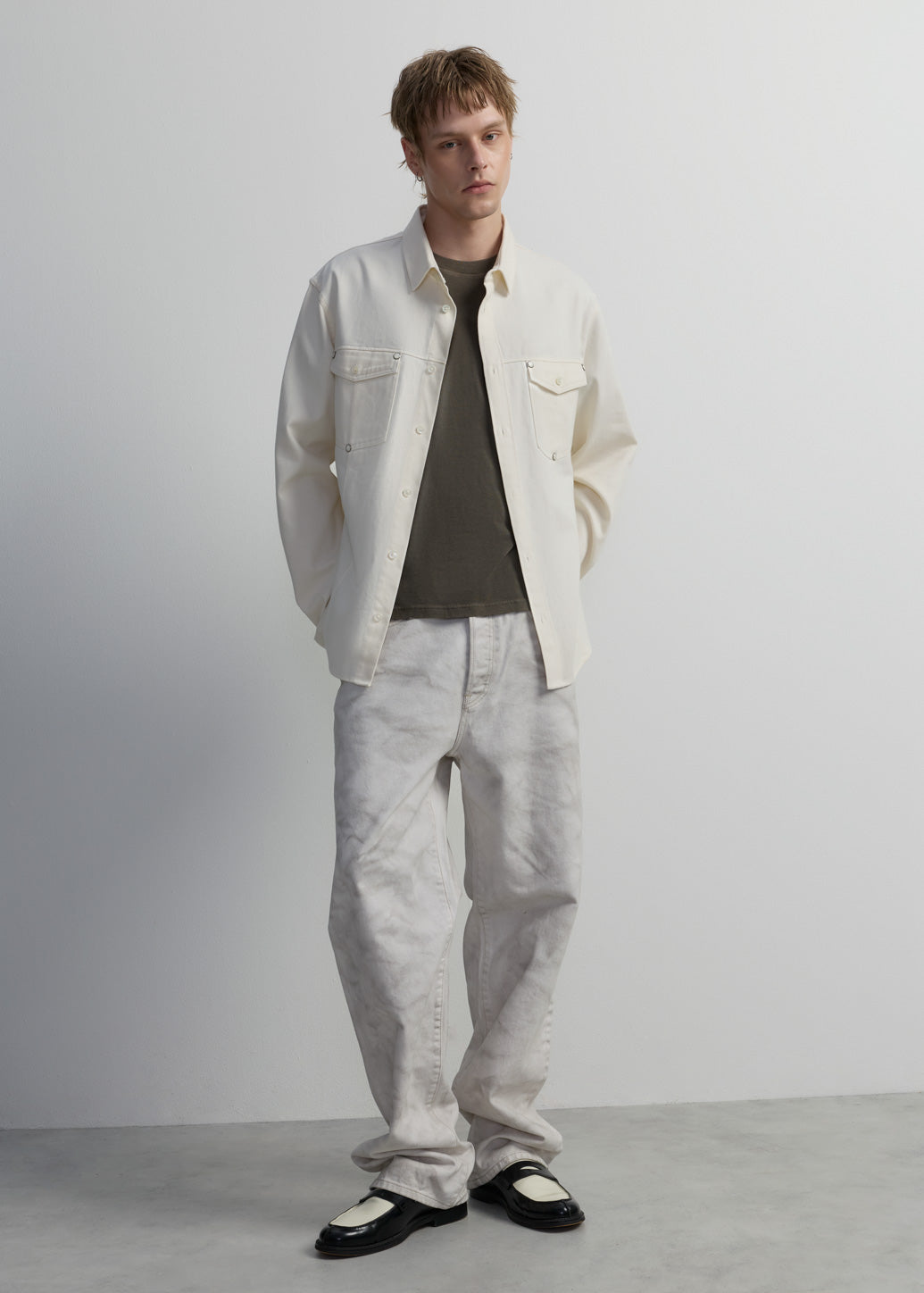 RELAXED-FIT COTTON TWILL SHIRT