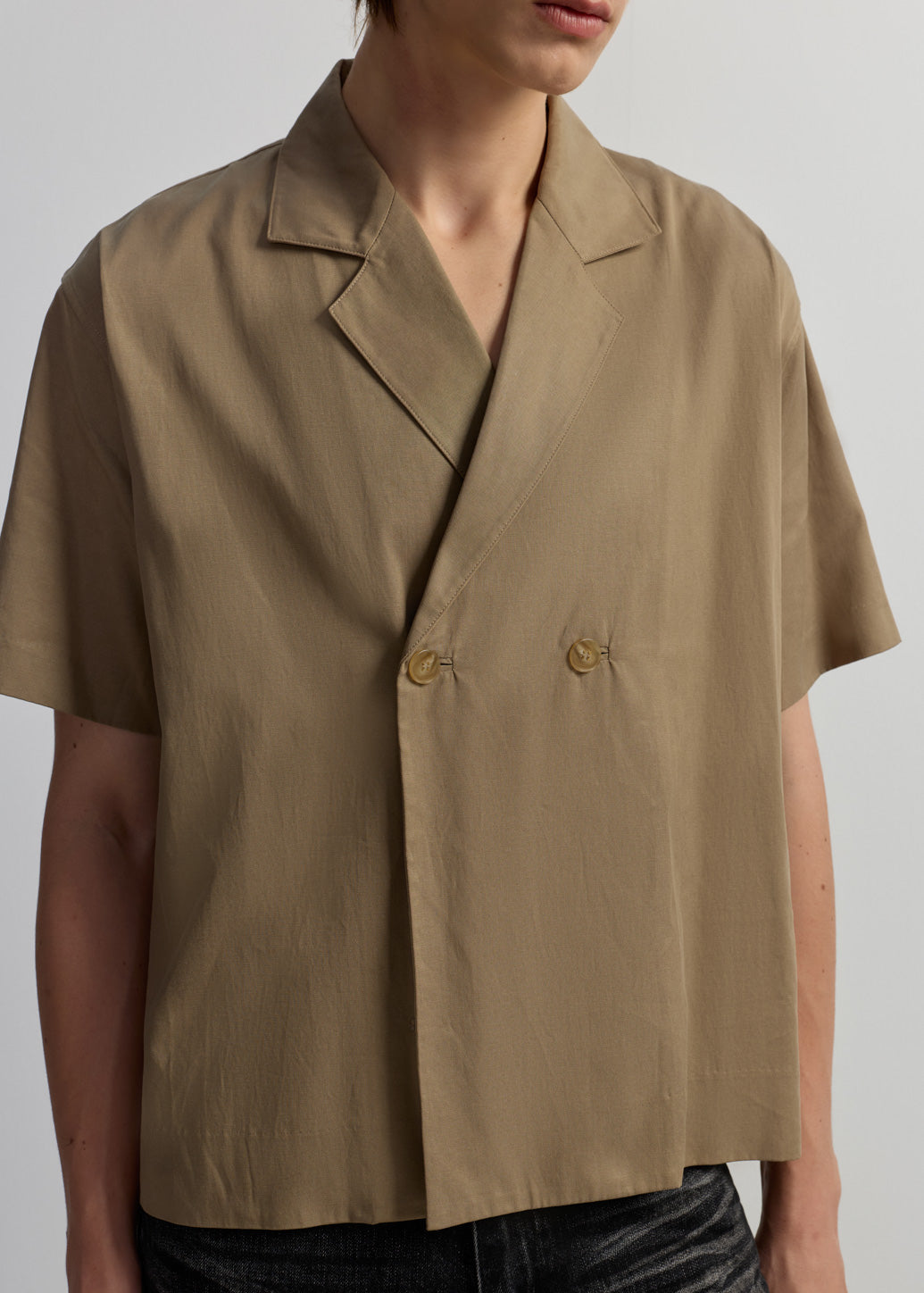 WRINKLED CAMP COLLAR SHIRT