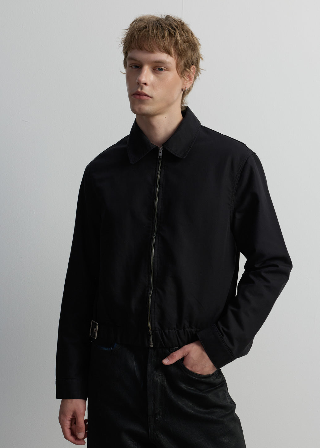 BELTED HEM SUITING JACKET