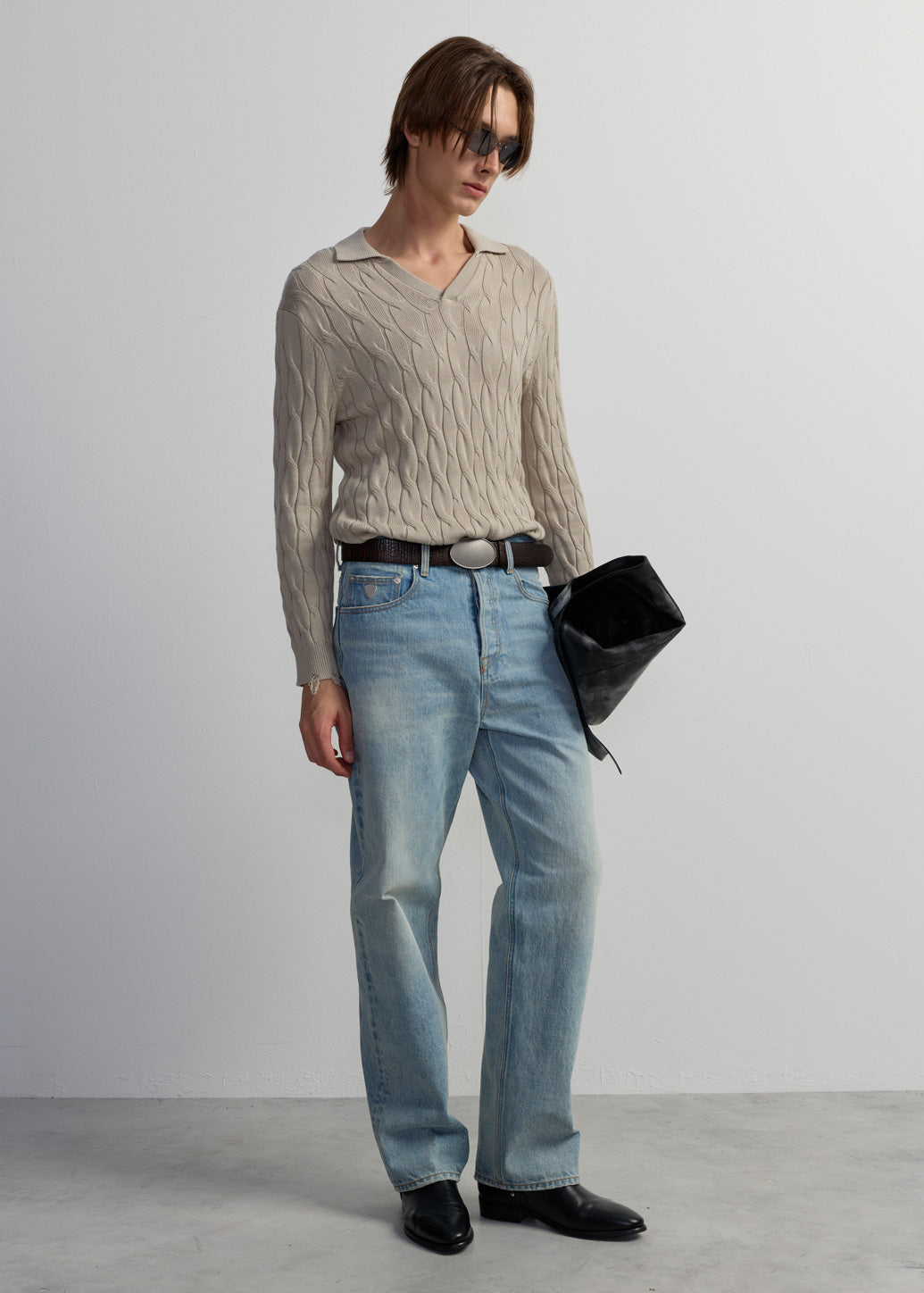 OPEN POLO KNIT SHIRT