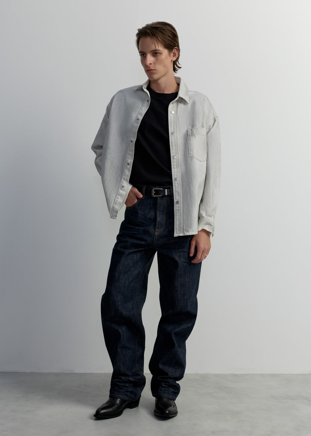 WHITE DENIM SHIRT – C P S Official Store