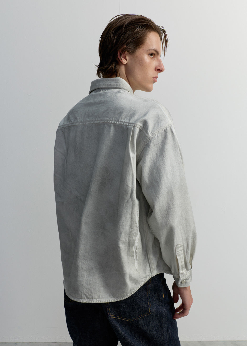 WHITE DENIM SHIRT – C P S Official Store