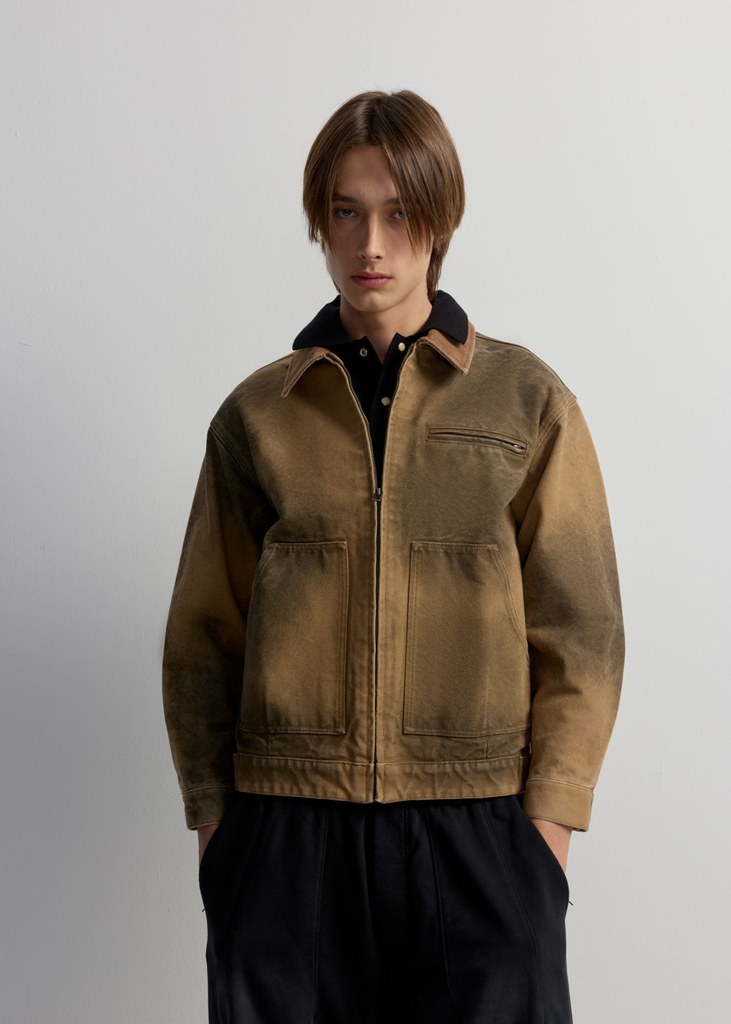 BROWN CANVAS JACKET
