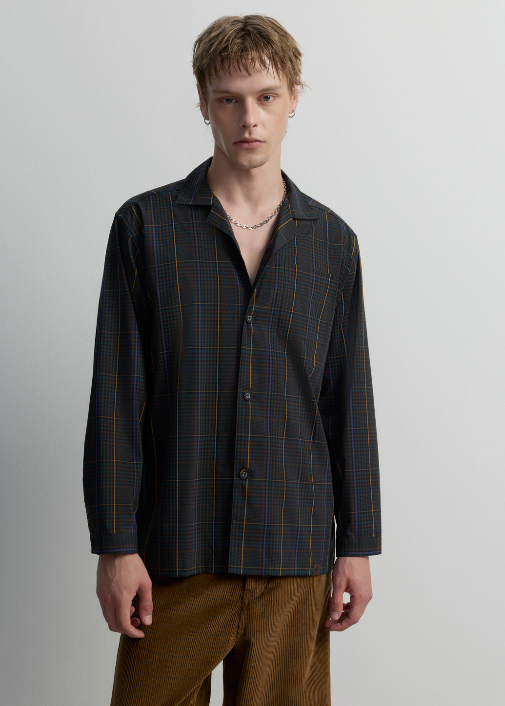 CHECK HAWAII LONG-SLEEVE SHIRT