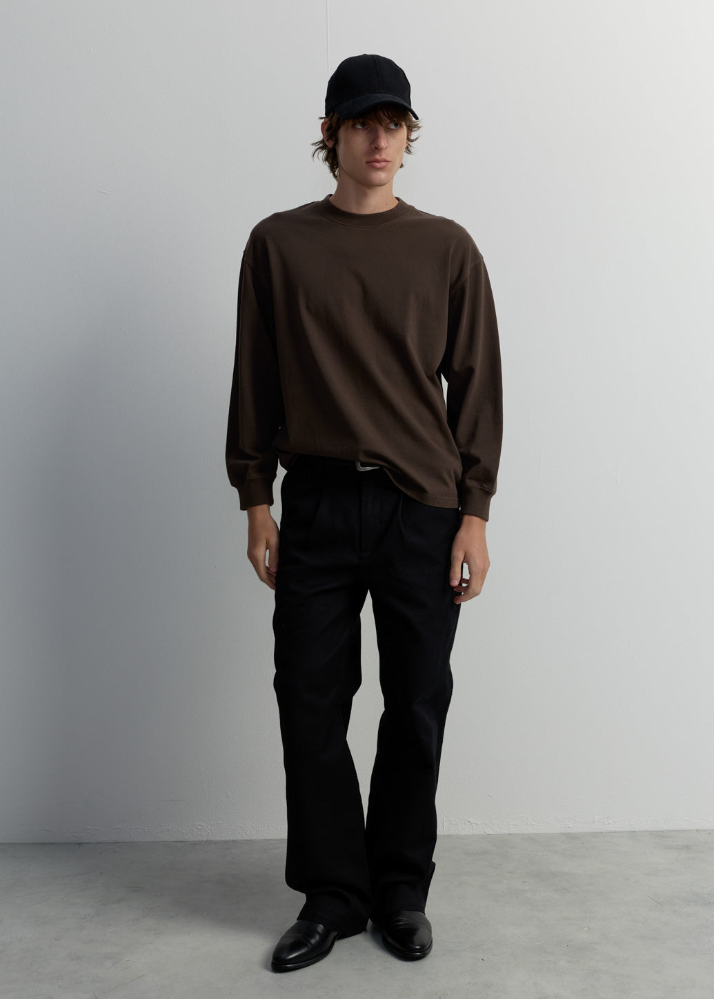SPRAYED EFFECT LONG-SLEEVE TEE