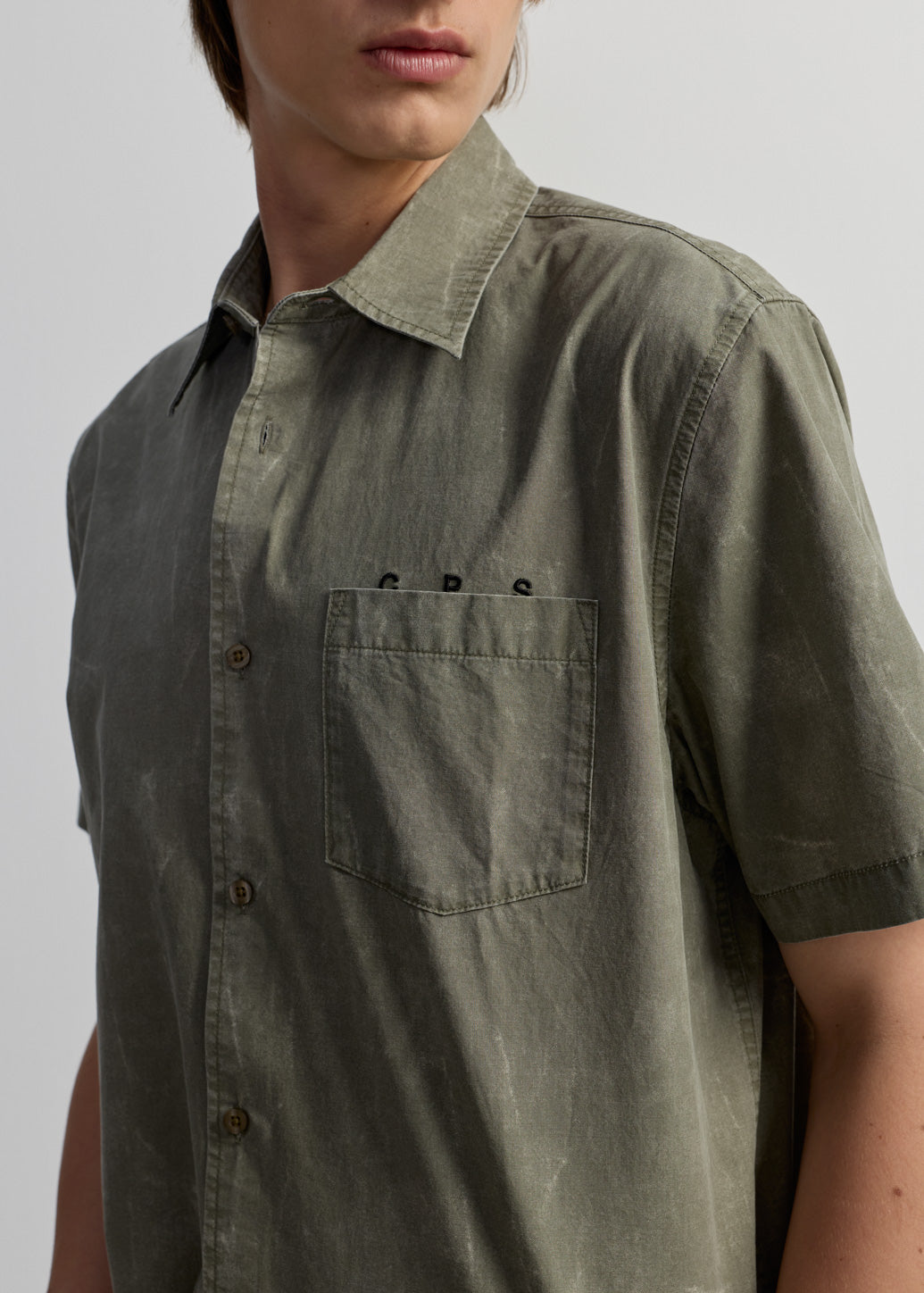 GREEN WASHED SHIRT